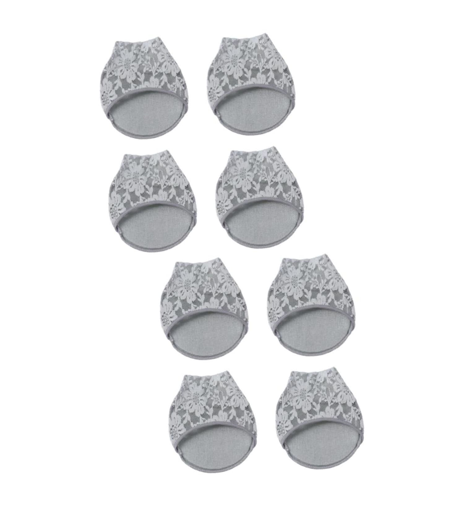 Shop Mobestech 4 Pairs Women's Toe Toppers - Open Toe Sock Sandals No Show Liner & Metatarsal Foot Pads for High Heels | International Shipping Available - Buy Online on GoSupps.com
