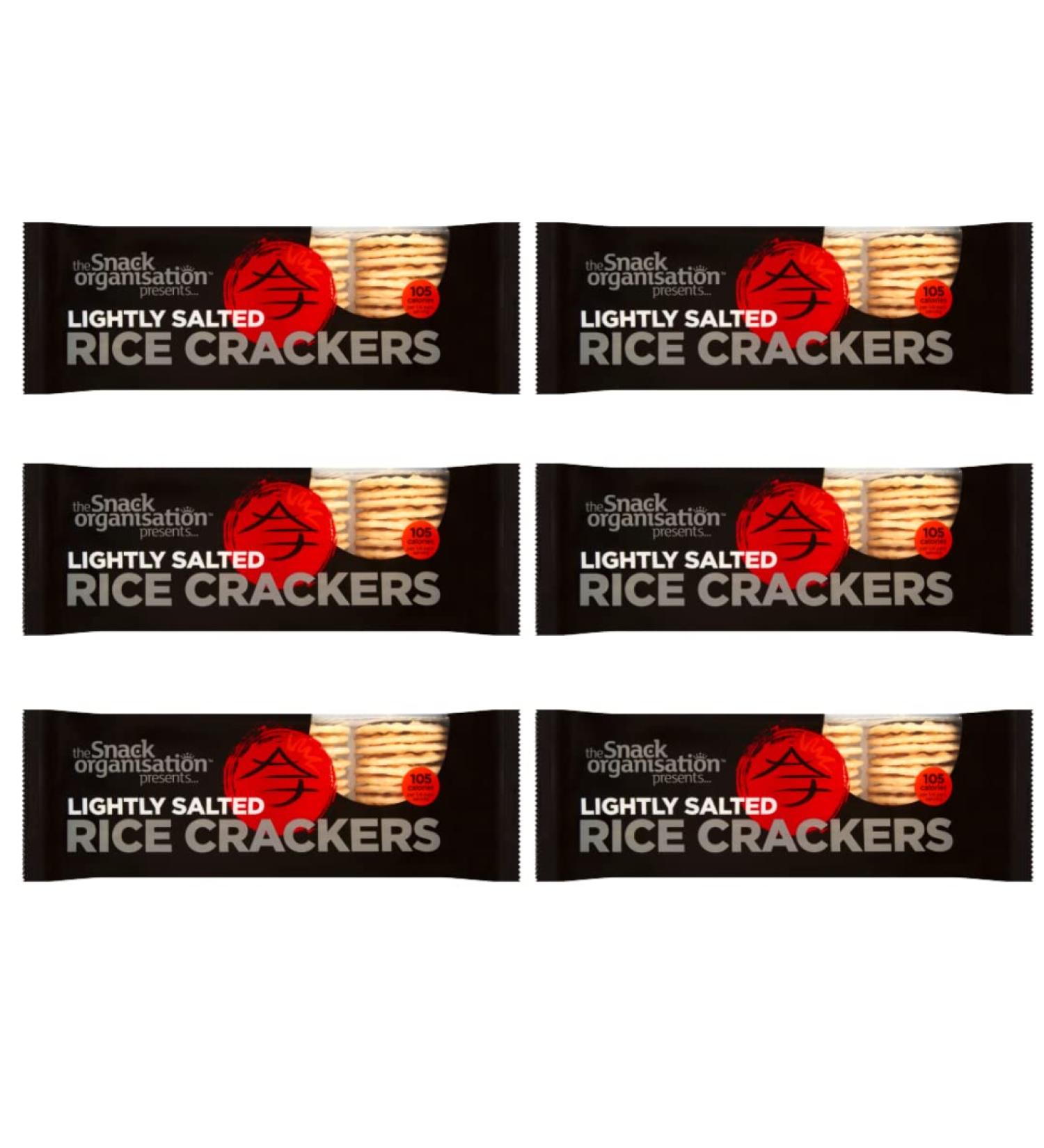 The Snack Org Rice Crackers - Lightly Salted - 6x 100g Pack - Buy Online on GoSupps.com