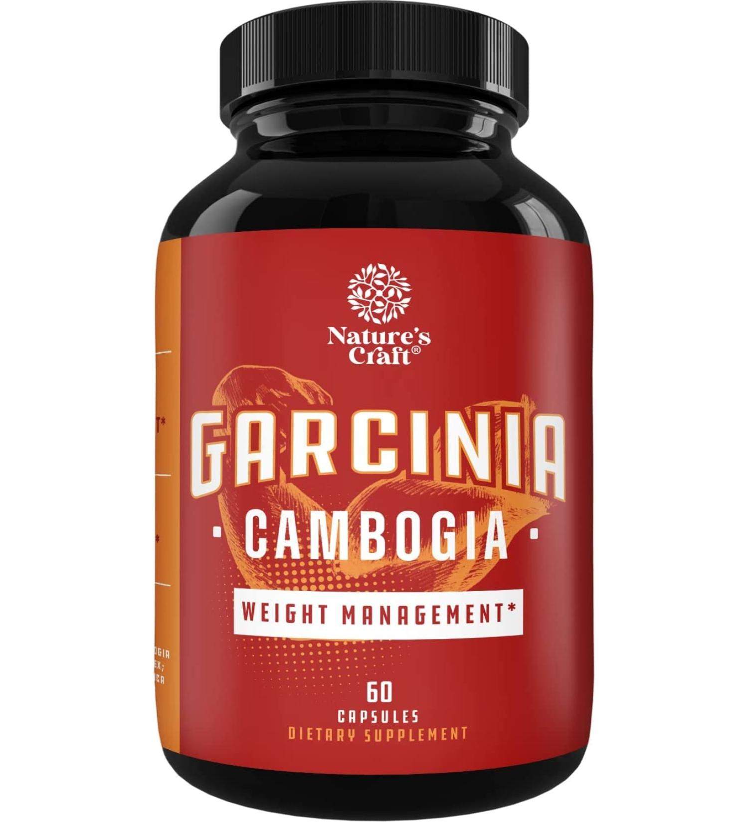 Pure Garcinia Cambogia Weight Loss Pills 95% HCA - Natural Appetite Suppressant for Women and Men - Herbal Supplement for Fast Acting Energy and Diet Support - Buy Online on GoSupps.com