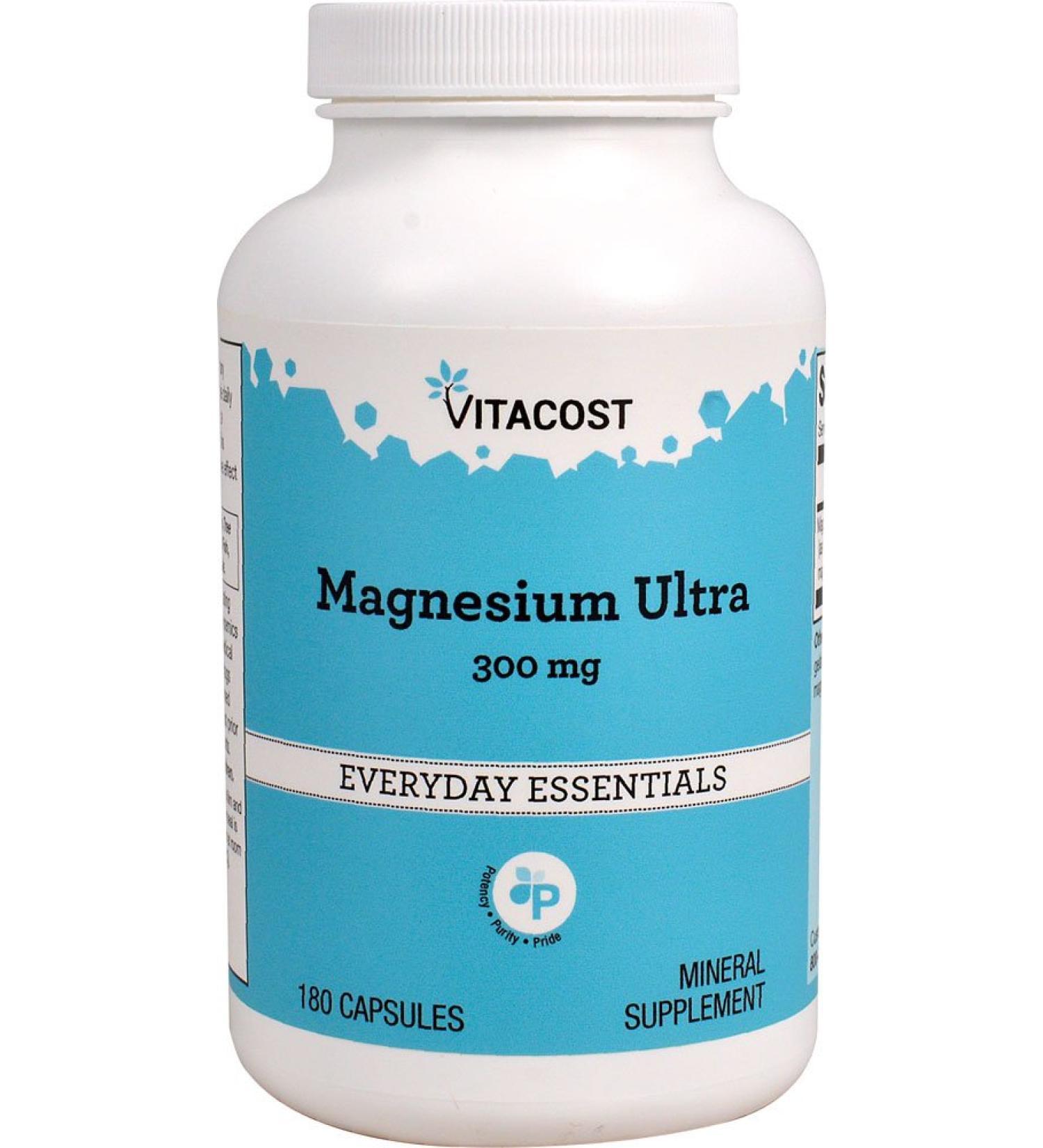 Vitacost Magnesium Ultra - 300 mg - 180 Capsules