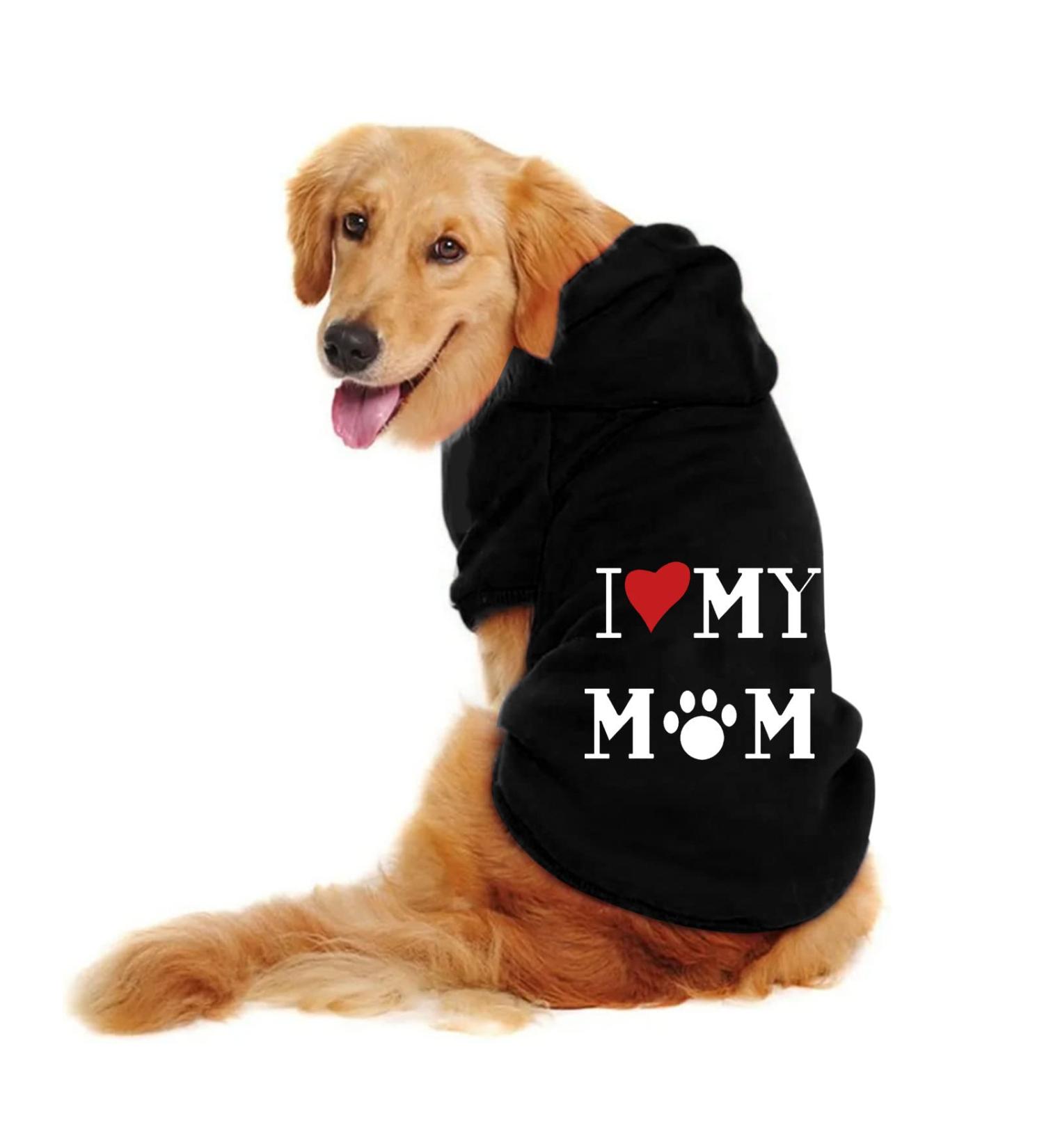 Shop Waterproof Dog Coat - Winter Jacket for Puppies & Medium Dogs | Warm Fleece Sweater & Autumn Hoodie (2XL 11111DEBKA-Black) - Buy Online on GoSupps.com