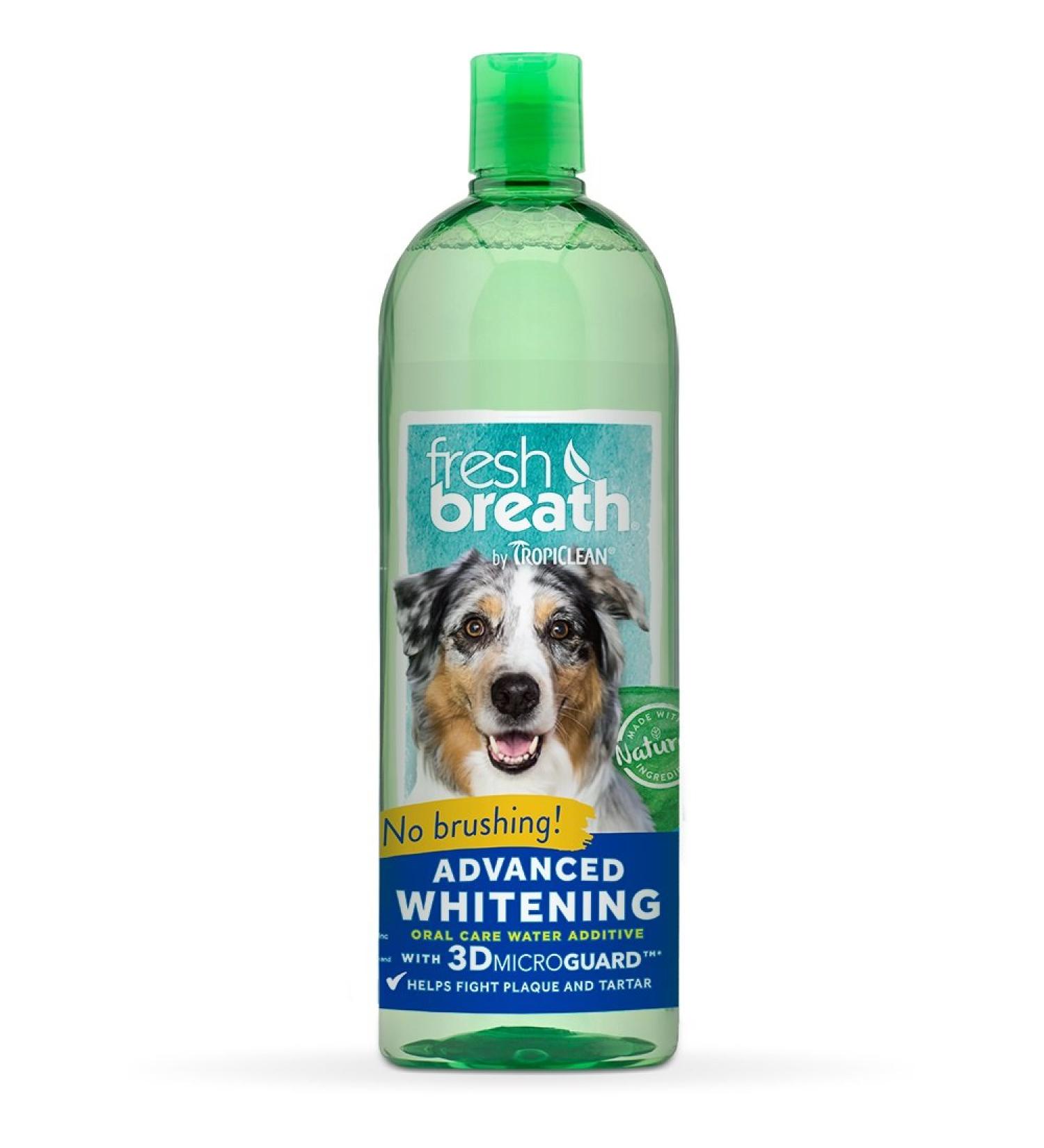 COSMOS 010666 Tropiclean Fresh Breath Advanced Whitening Water Additive 33.8oz