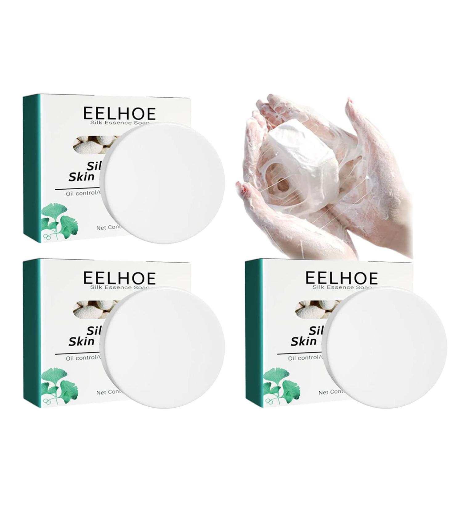 Skinferm Collagen Milk Whitening Soap Silk Protein Skin Repair Soap Exfoliating Soap Skin Whitening Soap for Face and Body (3pcs) - Buy Online on GoSupps.com