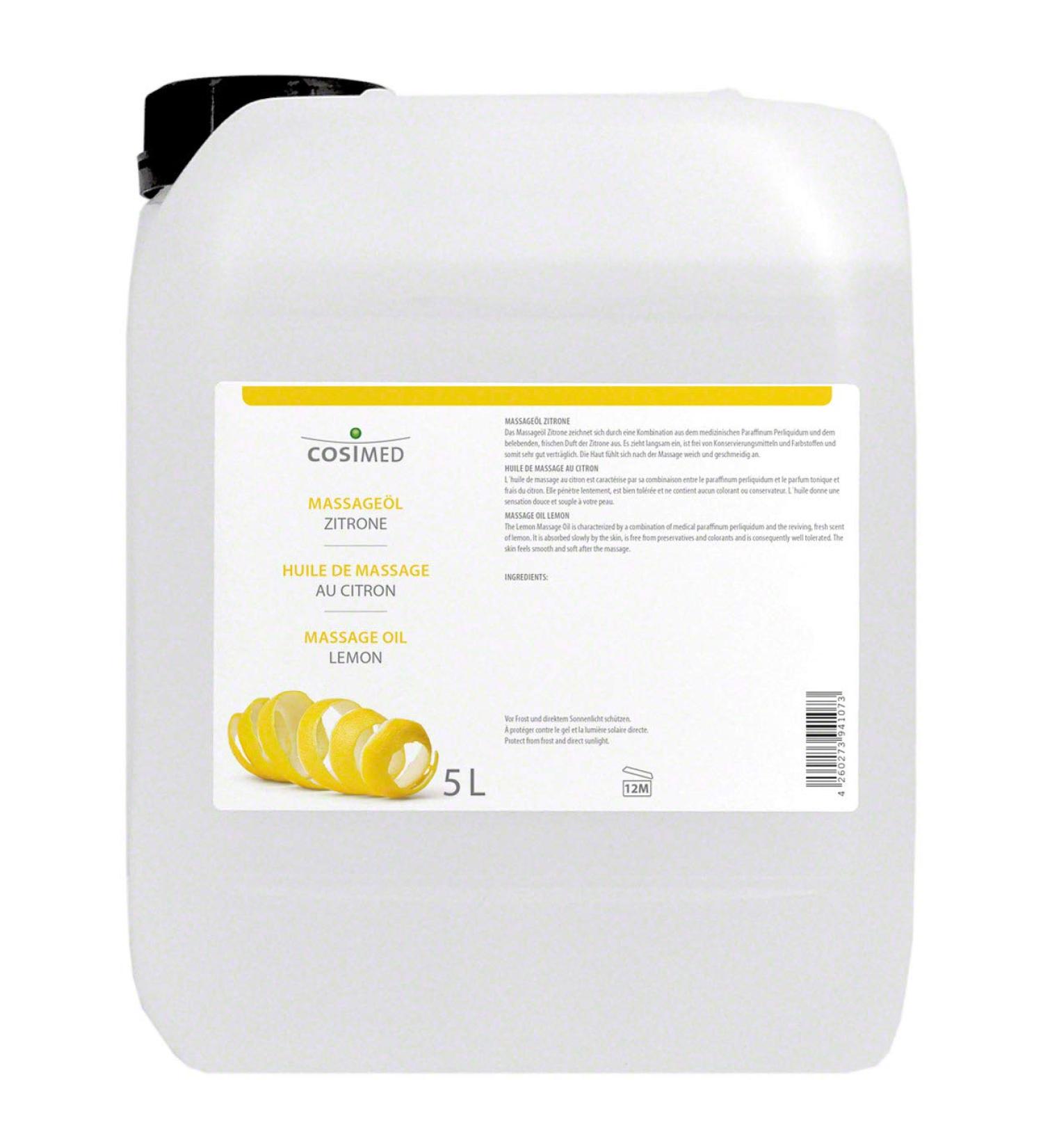 Cosimed Lemon Massage Oil 5 Liters - Premium Quality for Relaxation & Wellness - International Shipping Available - Buy Online on GoSupps.com