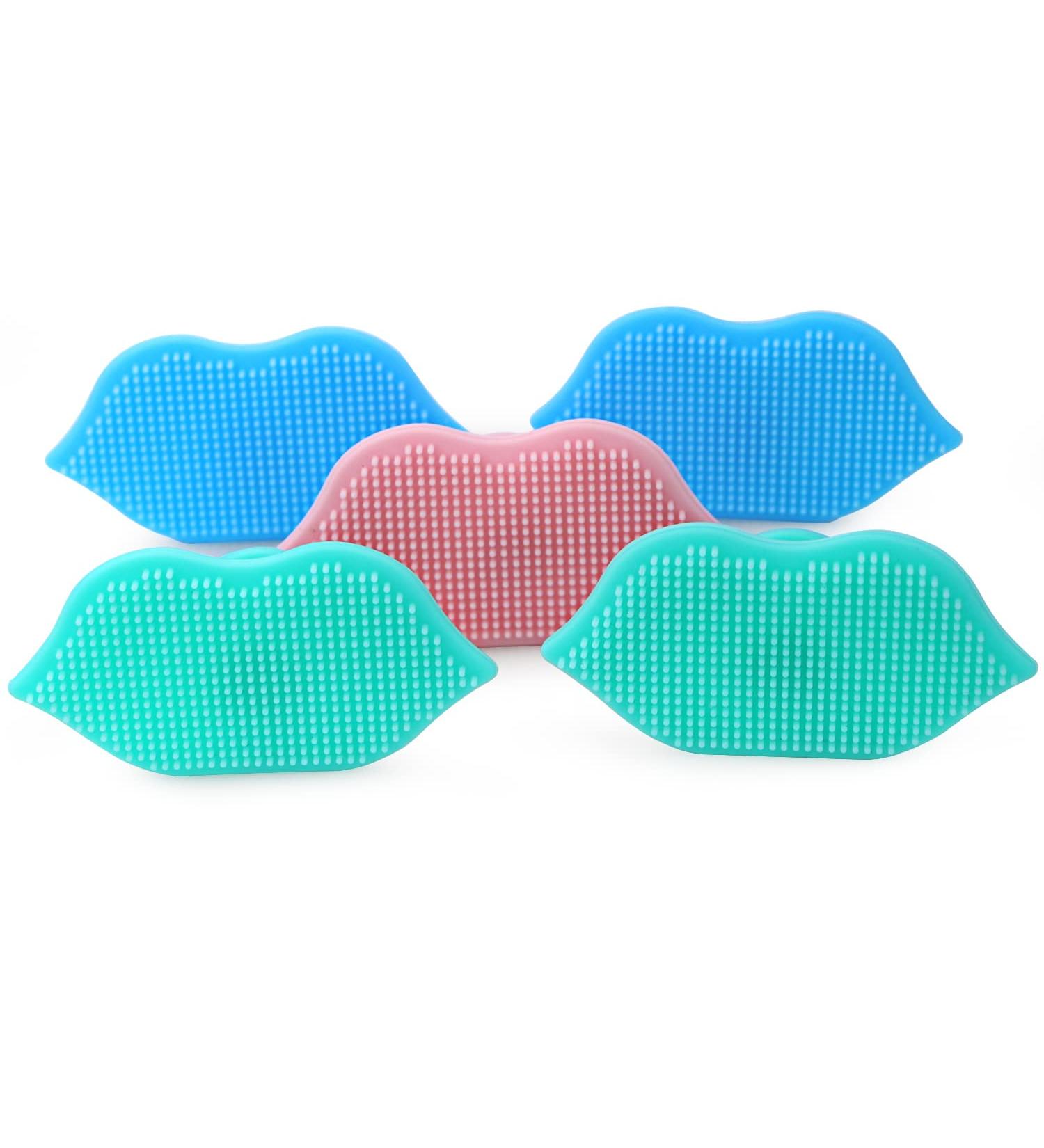 MARY LAVENDER Silicone Face Scrubber Set - Gentle Facial Cleansing Brush for Exfoliation and Blackhead Removal (5 pcs) - Buy Online on GoSupps.com