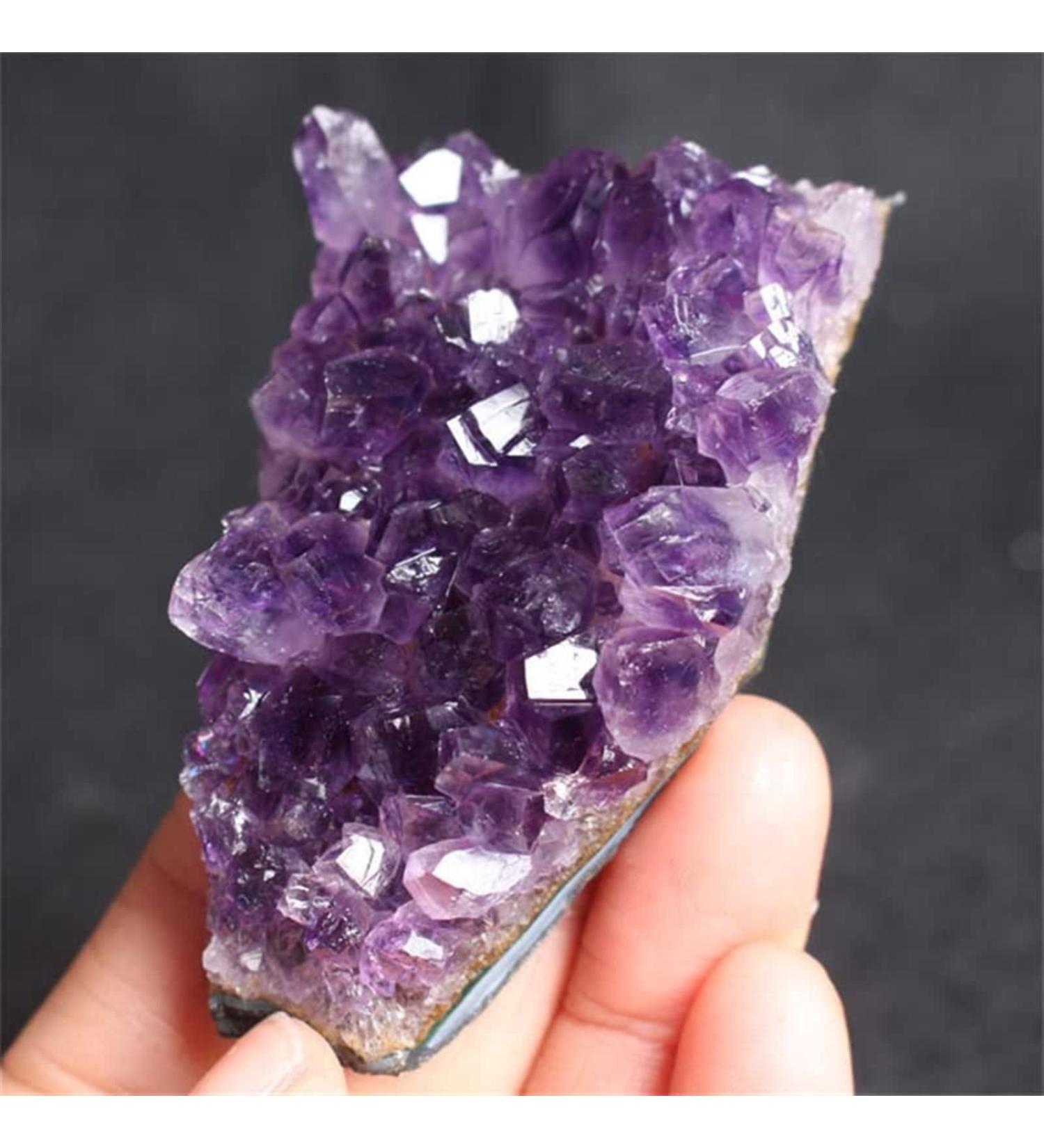 Amethyst Rough Stone 100-120g Natural Amethyst Clusters The Earth Clusters 2pc Amethyst Teeth Stone Mineral Specimen - Buy Online on GoSupps.com