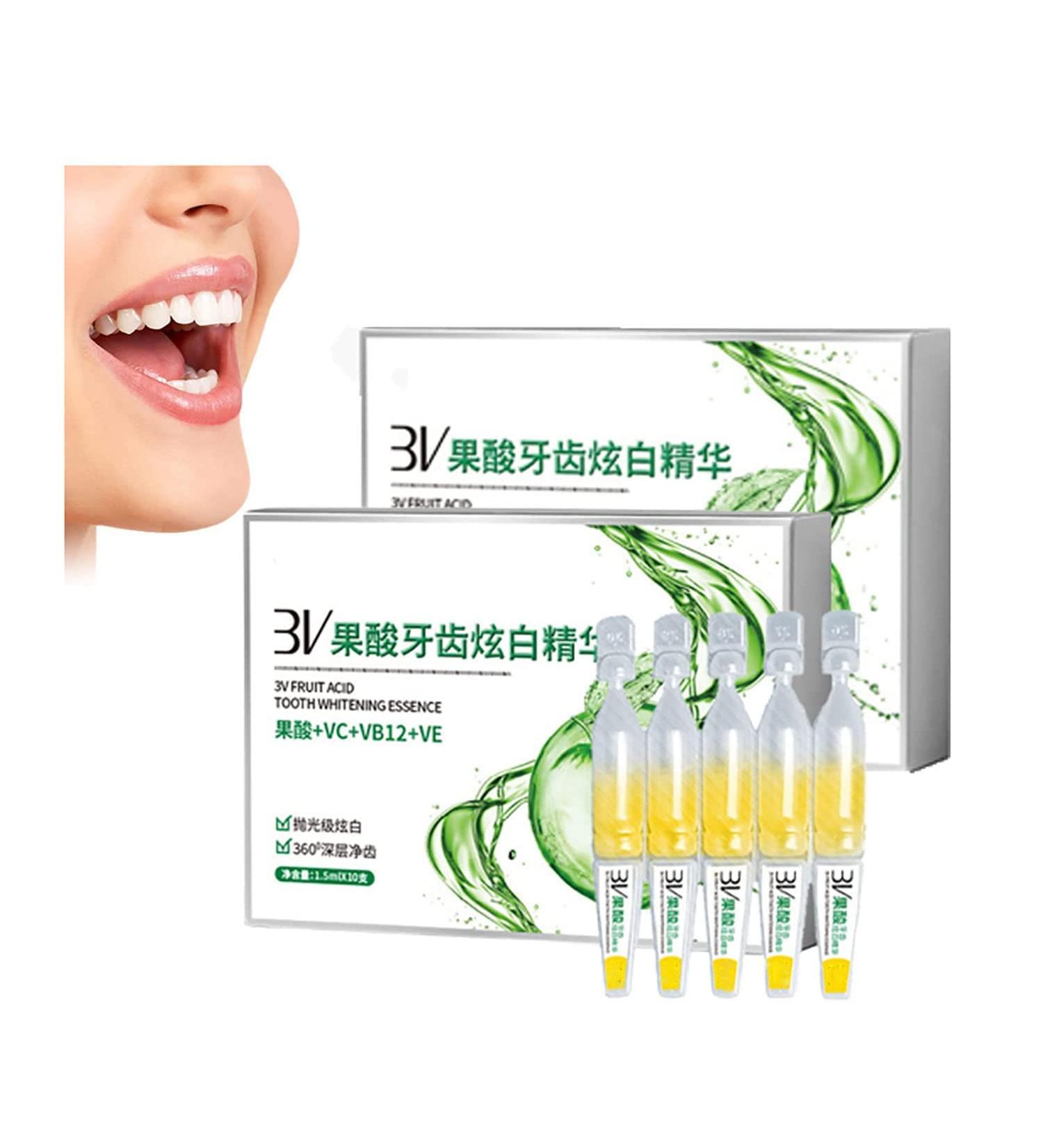 Tlopa Ampoule Toothpaste - Ultimate Dental Serum & Whitening Gel | 3V Fruit Acid Tartar & Plaque Defense | 2 Boxes (20 Pieces) - Buy Online on GoSupps.com