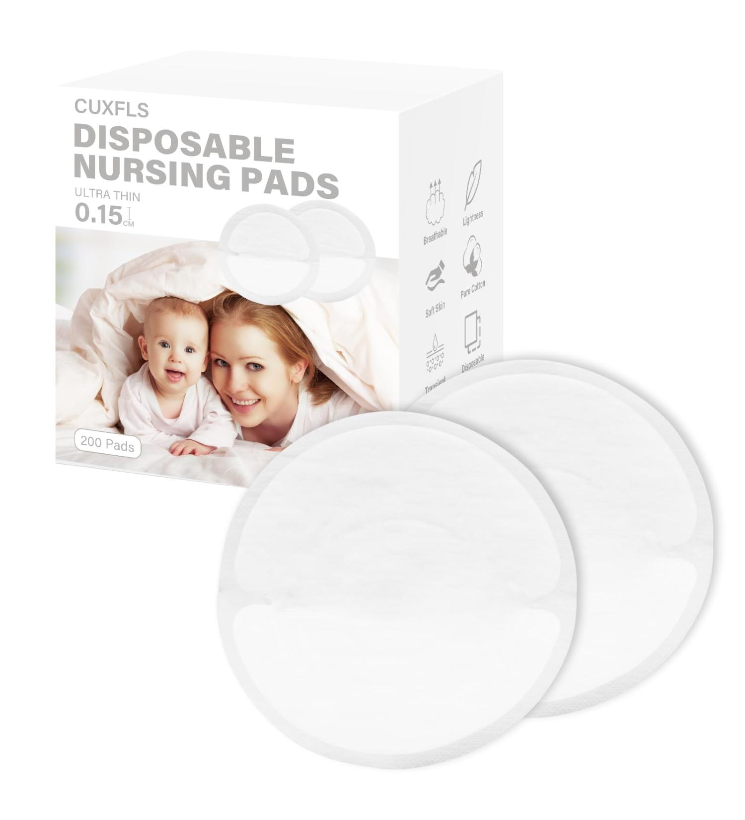 Ultra-Thin Disposable Nursing Pads | Highly Absorbent & Breathable Breastfeeding Pads for Moms | 200 Count Essentials - Buy Online on GoSupps.com