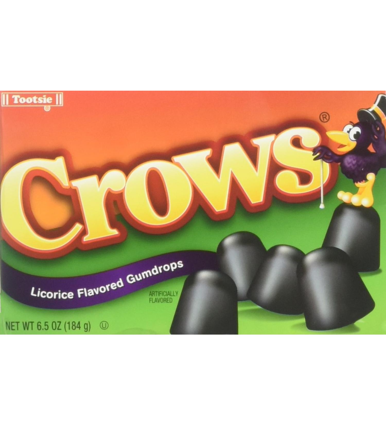 Crows Licorice Flavored Gumdrops - Pack of 3, 6.5 oz Theater Boxes - Buy Online on GoSupps.com