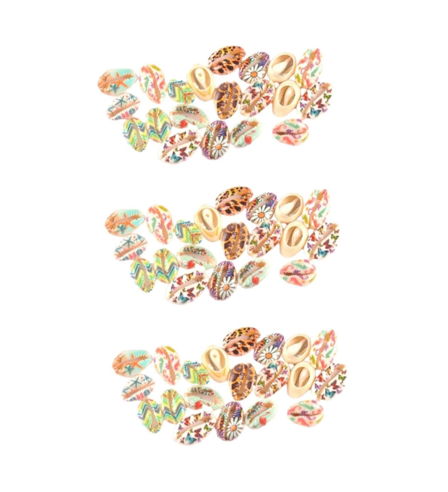 40 Pcs Leopard Earrings for Women Beach Spiral Craft Charms Beads for Bracelets Flower Earrings for 1.9x1.6x1cmx3pcs Colorfulx3pcs - Buy Online on GoSupps.com