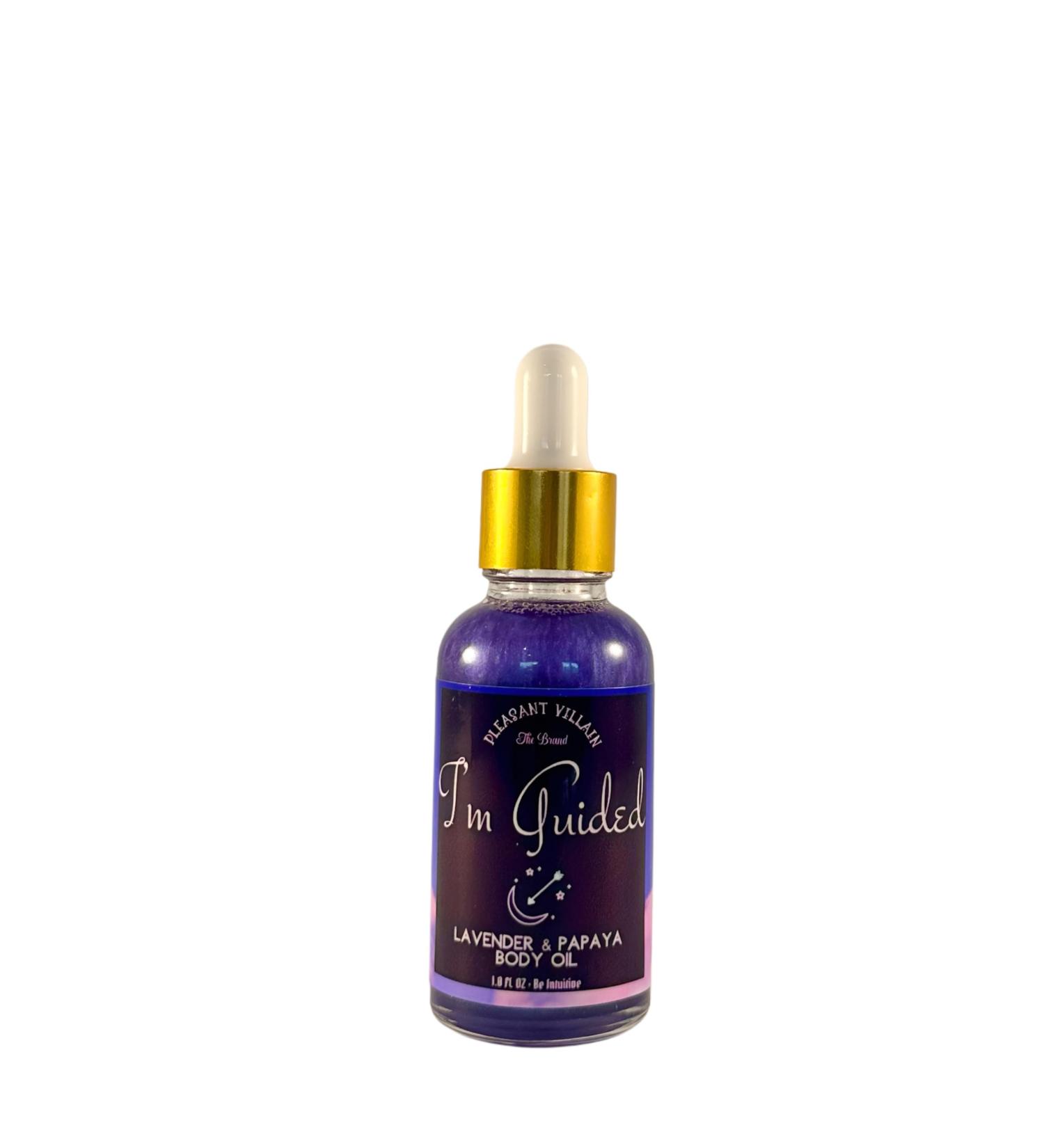 Pleasant Villain I'm Guided Hydrating Body Oil Lavender & Papaya with Squalane and Meadowfoam
