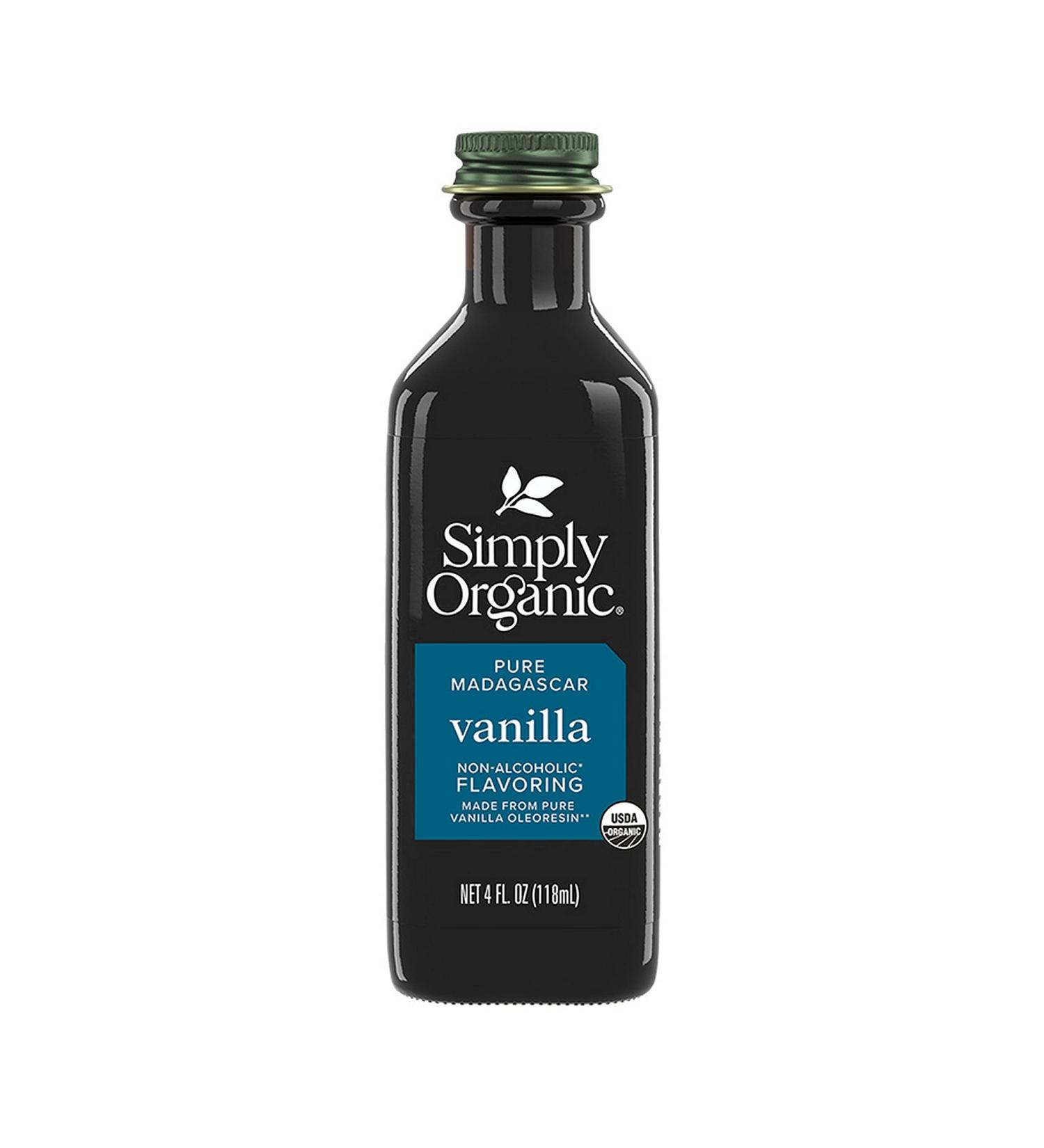 Simply Organic Madagascar Vanilla Non-Alcoholic Flavoring â€“ Farm Grown 4 oz - Buy Online on GoSupps.com