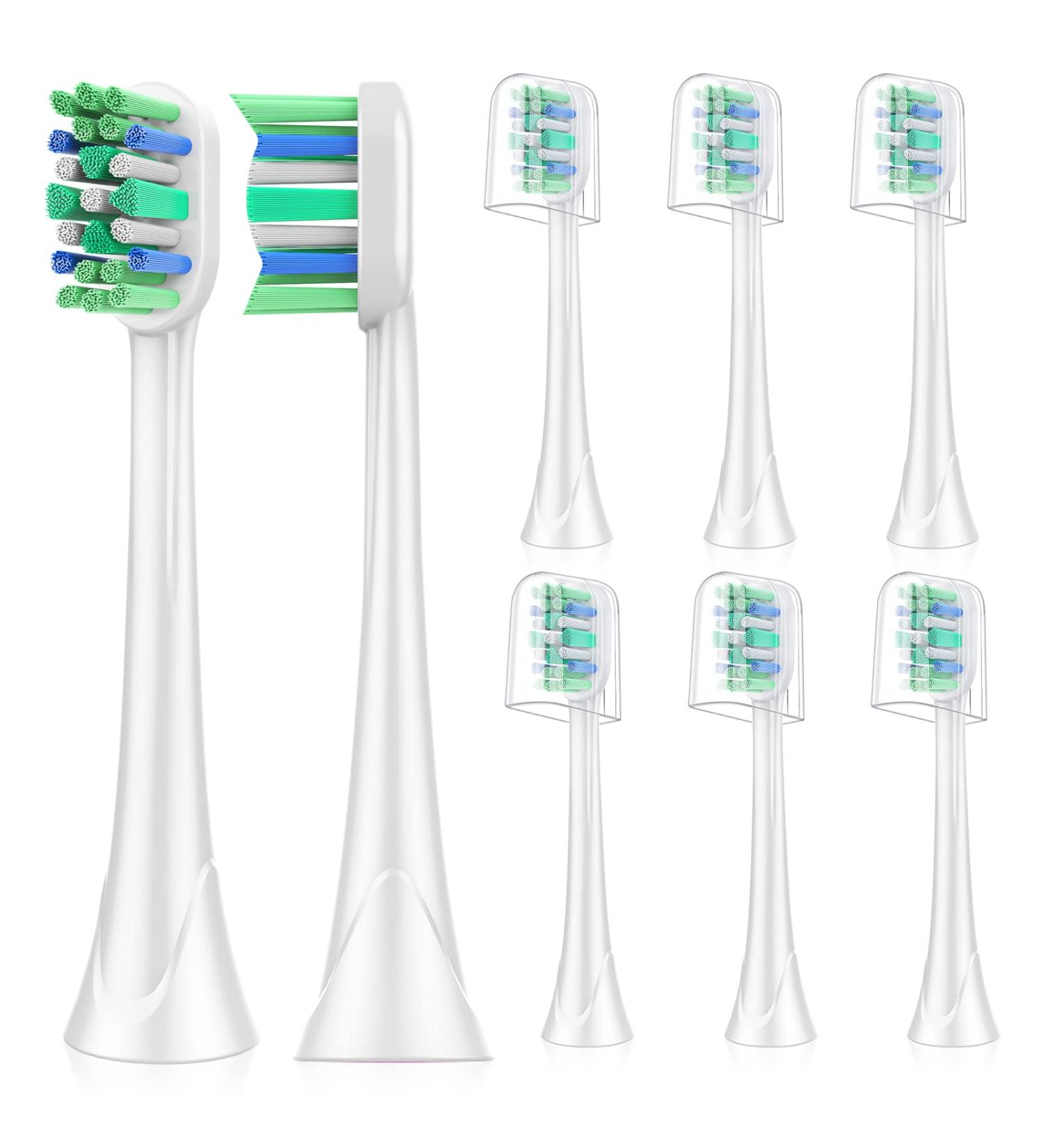 8 Pack Replacement Toothbrush Heads for Philips Sonicare | Compatible with C2 G2 W 4100 5100 HX9023 | Snap-on Design for Plaque Control - Buy Online on GoSupps.com
