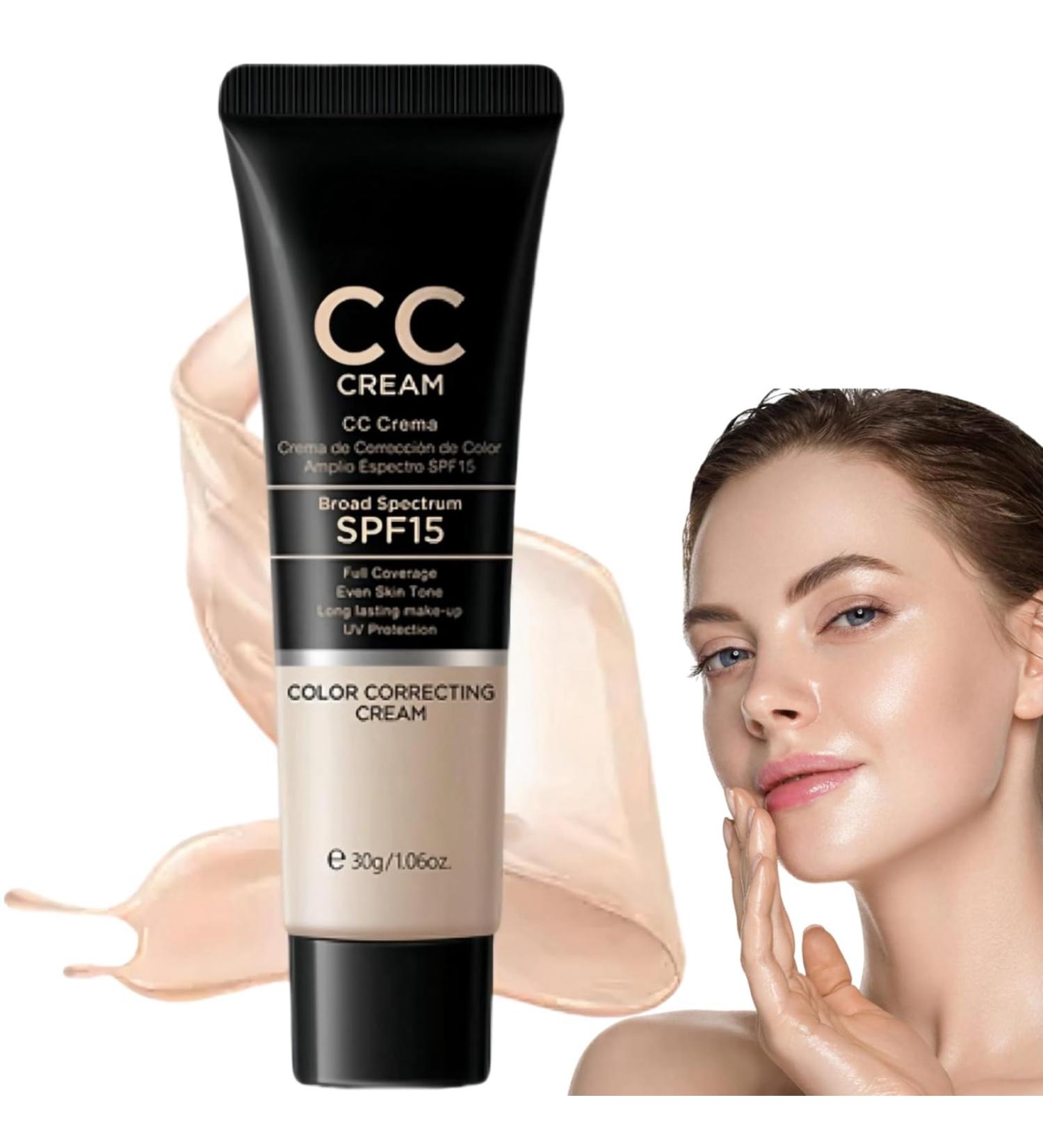 Colour Correcting Cream Tinted CC Cream with SPF 15 Color Correcting Cream Korean CC Cream Foundation Tinted Moisturiser and Brightening Face Cream Full Coverage Face Concealer Makeup CC Cream - Buy Online on GoSupps.com