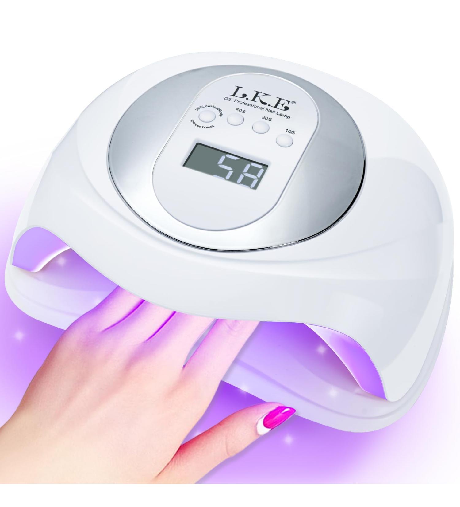 UV Nail Lamp Gel Nail Lamp Nail Dryer 180W Professional UV LED Nail Lamp UV Lamps for Gel Nails with Automatic Sensor/4 Timer Setting UV LED Nail Lamp Curing Lamp for Home Salon 23*11-White - Buy Online on GoSupps.com