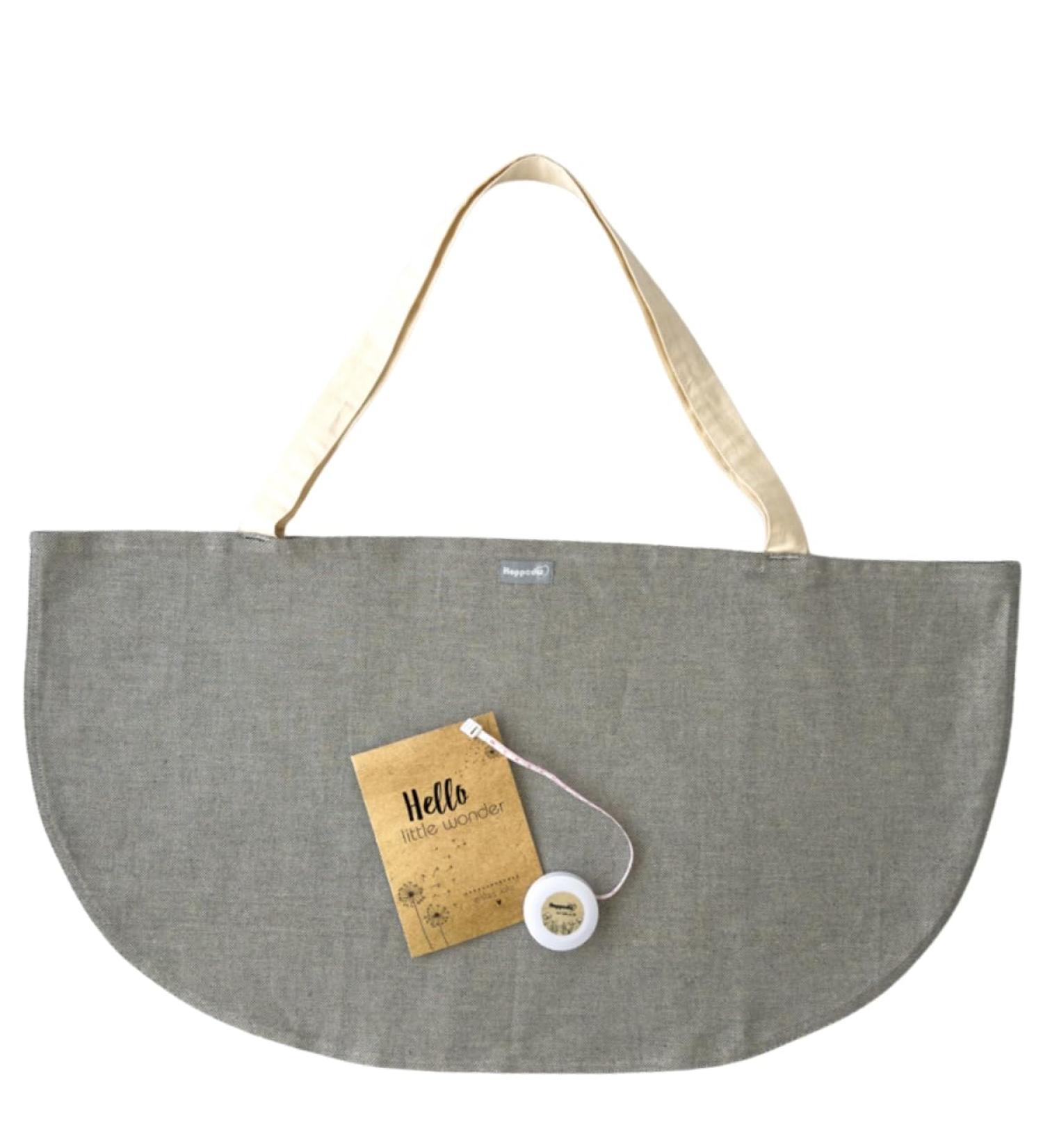 Hoppediz Cradle Cloth Set for Baby Hanging Scale - Salt & Pepper Design with Measuring Tape & Card | International Shipping Available - Buy Online on GoSupps.com