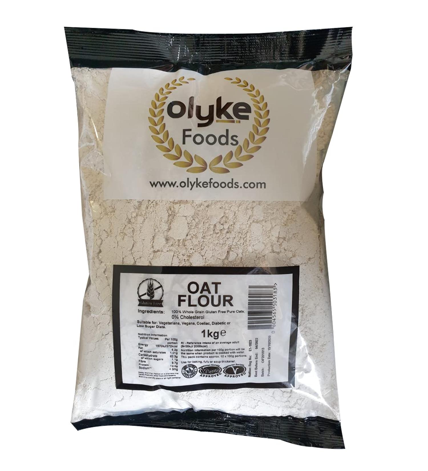 Olyke Gluten Free Oat Flour 1kg | Premium 100% Oats | Shop Now - Buy Online on GoSupps.com