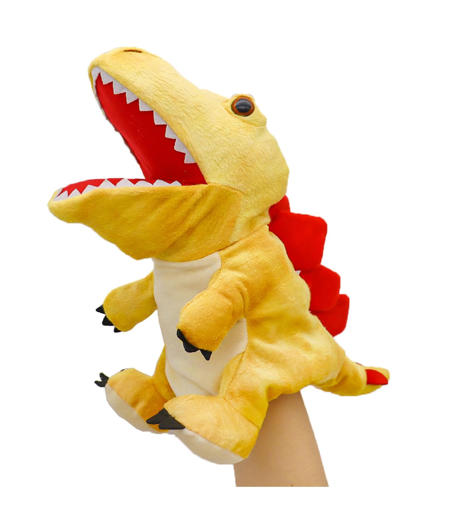 Lilizzhoumax Simulation Stegosaurus Hand Puppet Plush Toy - Interactive Dinosaur Role-Playing Toy for Kids - Buy Online on GoSupps.com