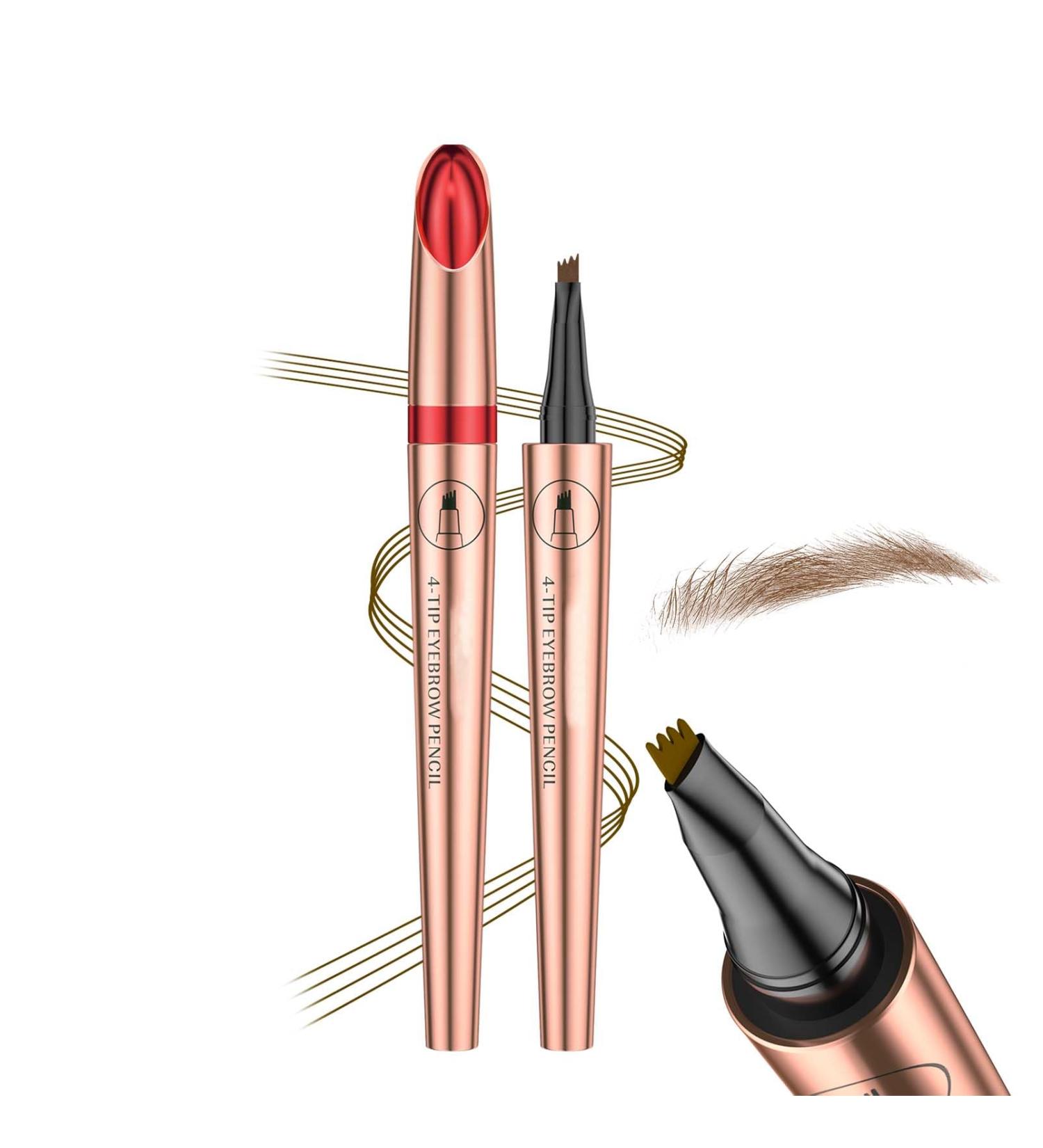 EONFAVE Microblading Eyebrow Pencil 2025 Eyebrow Pencil Hair Drawing Waterproof & SmudgeProof Magic Eyebrow Pencil with 4 Fork Tips 3D Eyebrow Color Dark Brown Natural for Men and Dark Brown 04 g 1er Pack - Buy Online on GoSupps.com