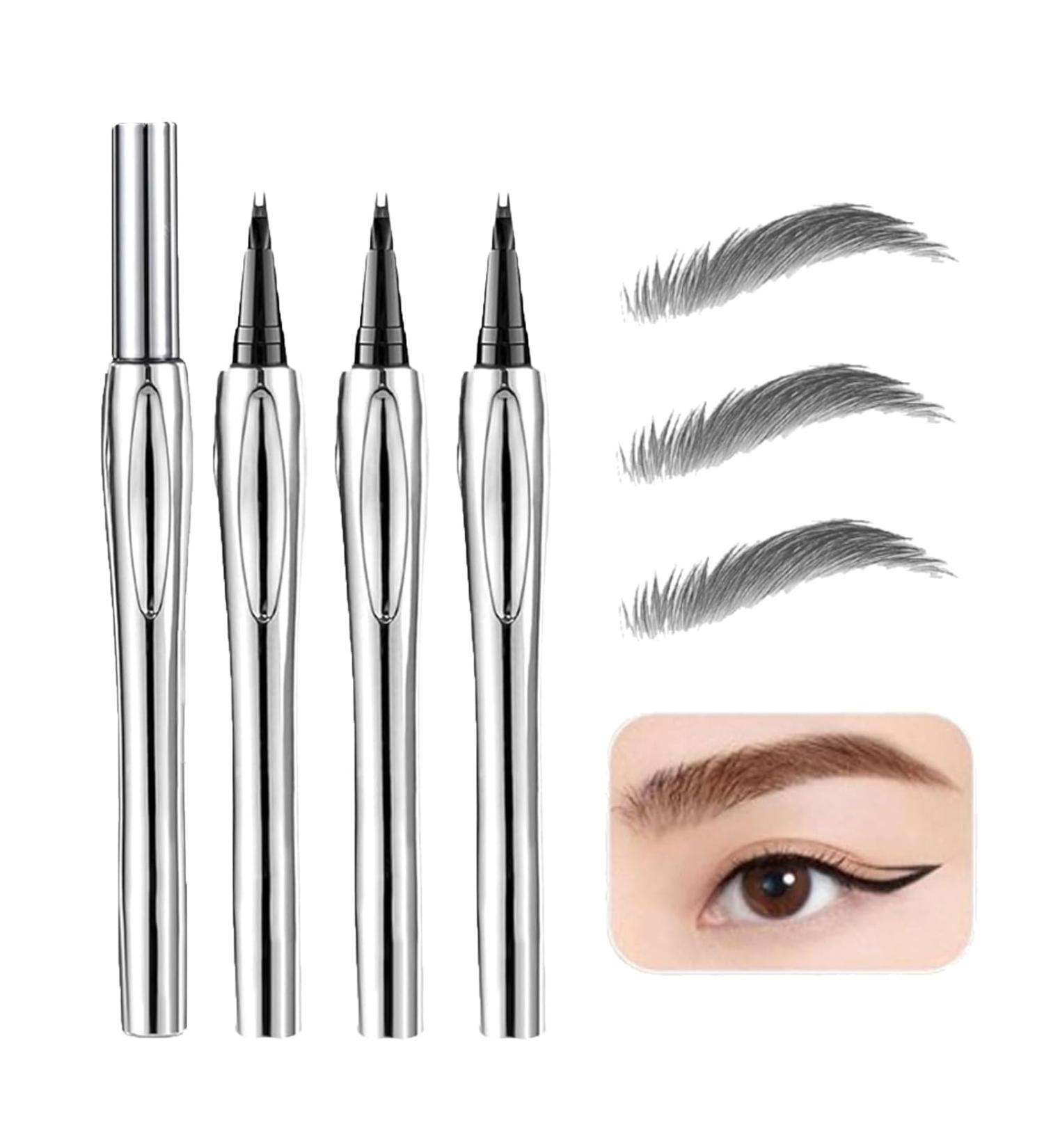 Cooklesa Eyebrow Natural Waterproof Eyebrow Pen With Microfine Tip Two-Pronged Eyebrow Pencil with Micro-fork Tip 3D Waterproof Microblading Eyebrow Pen (3 * 03) 3*03 - Buy Online on GoSupps.com