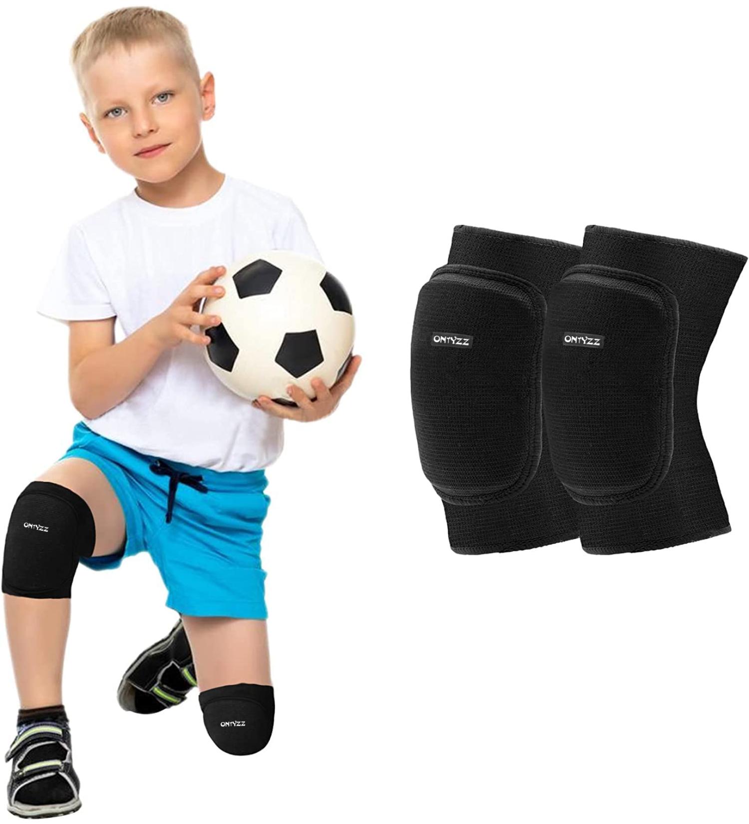 ONTYZZ Kids Knee Pads with Sponge Padding for Roller Skateboard Bike - Small Black - Buy Online on GoSupps.com