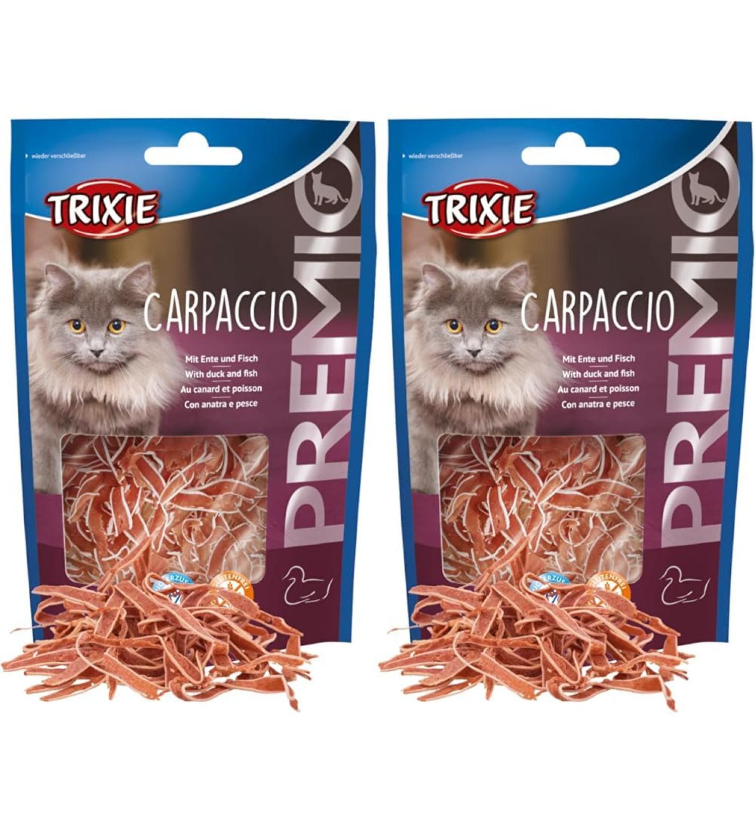 Buy TRIXIE Premio Carpaccio Cat Treats - Gluten-Free Sugar-Free Protein-Rich (20g Pack of 2) | International Shipping - Buy Online on GoSupps.com