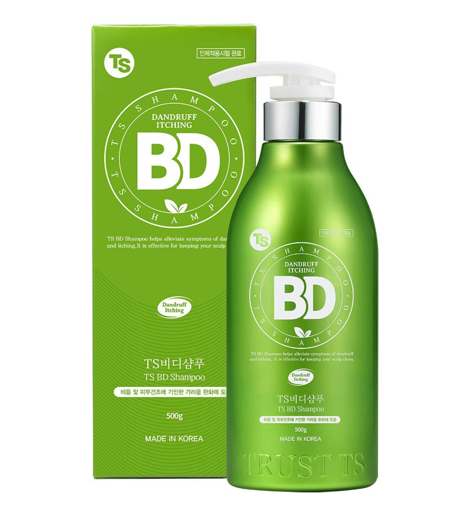 TS BD Dandruff Shampoo for Itchy Scalp - Biotin & Natural Ingredients | 16.9 Fl Oz Treatment for Dry Hair - Buy Online on GoSupps.com