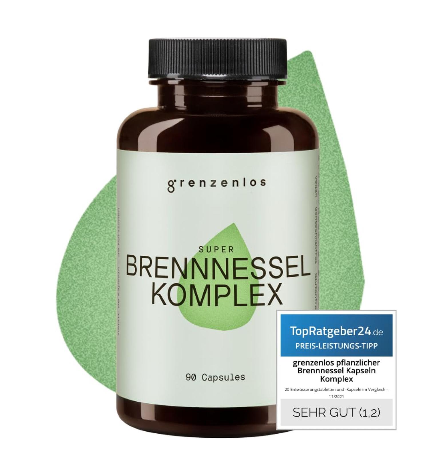 Limitless Nettle Capsules Complex with Magnesium Juniper Parsley & Fennel - Vegan International Shipping | Made in Germany (90 Capsules) - Buy Online on GoSupps.com