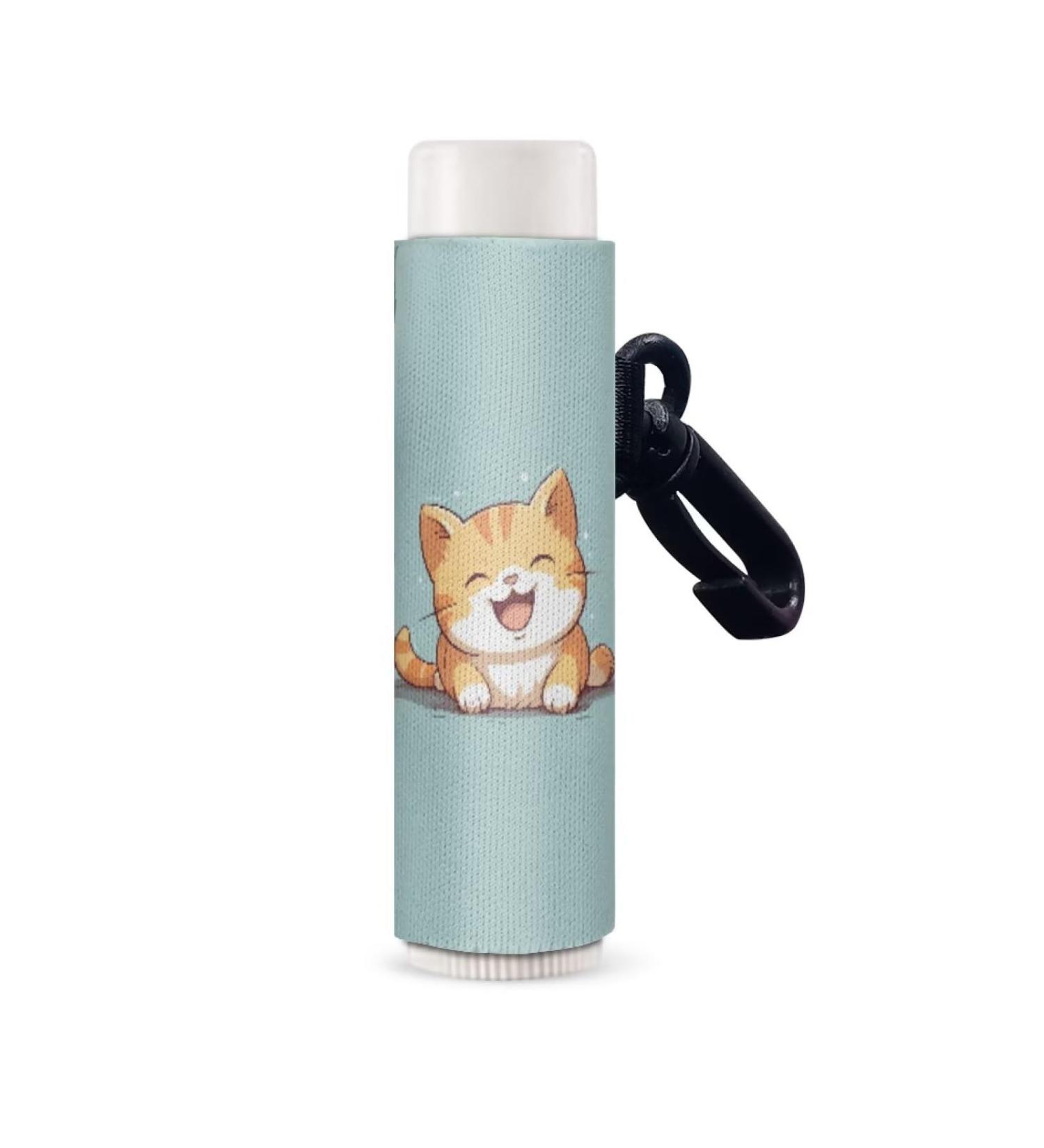 ZOUTAIRONG Cat Lip Balm Sleeve | Cute Cartoon Kitten Keychain Holder for Chapstick & Lip Gloss | Perfect Travel Accessory | Ideal Women s Stocking Stuffer - Buy Online on GoSupps.com