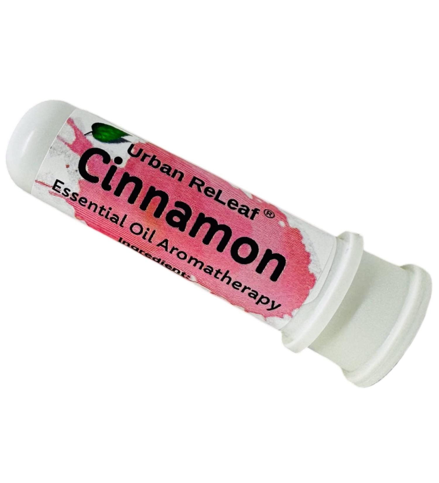 Urban ReLeaf Cinnamon Essential Oil Nasal Inhaler | Pure Aromatherapy Alcohol-Free Made in USA Pocket Size - Buy Online on GoSupps.com