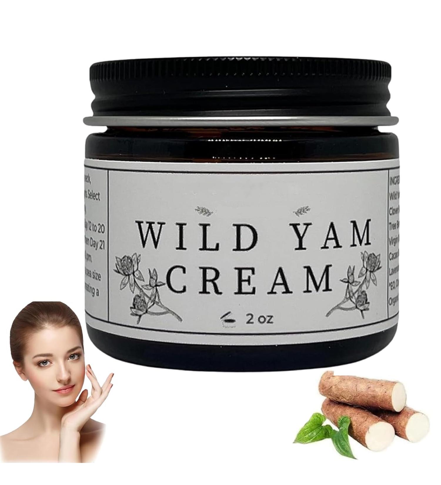 Natural Wild Yam Cream For Menopause Organic Concentra&ted Wild Yam Cream for Hormone Balance Women's Organic Wild Yam Cream Menopause Botanical Balancing Body Cream(60g/2 oz) - Buy Online on GoSupps.com