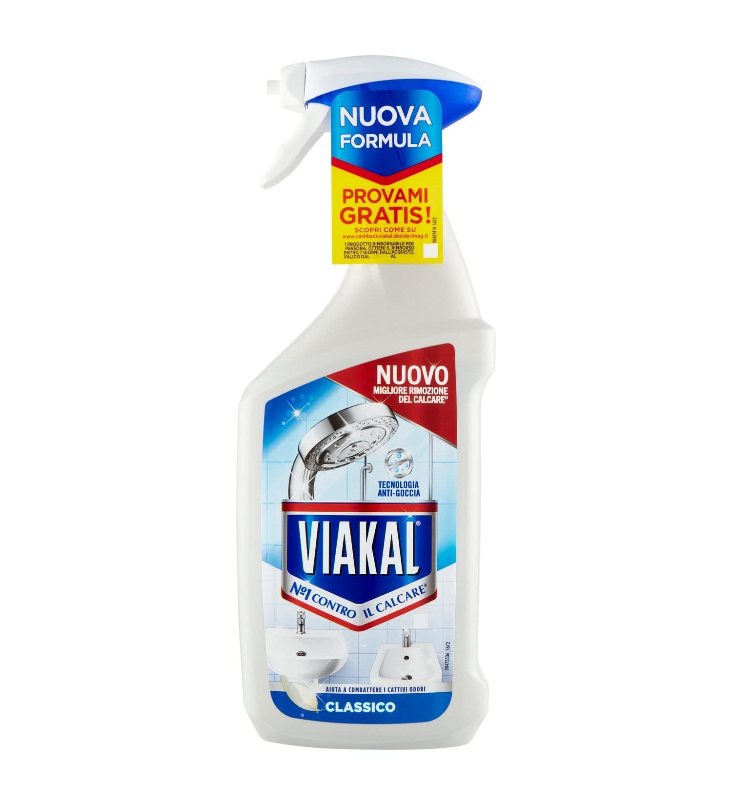 Viakal Classic Spray To Remove Up To 100% Limescale With Anti-Drop Technology - Buy Online on GoSupps.com