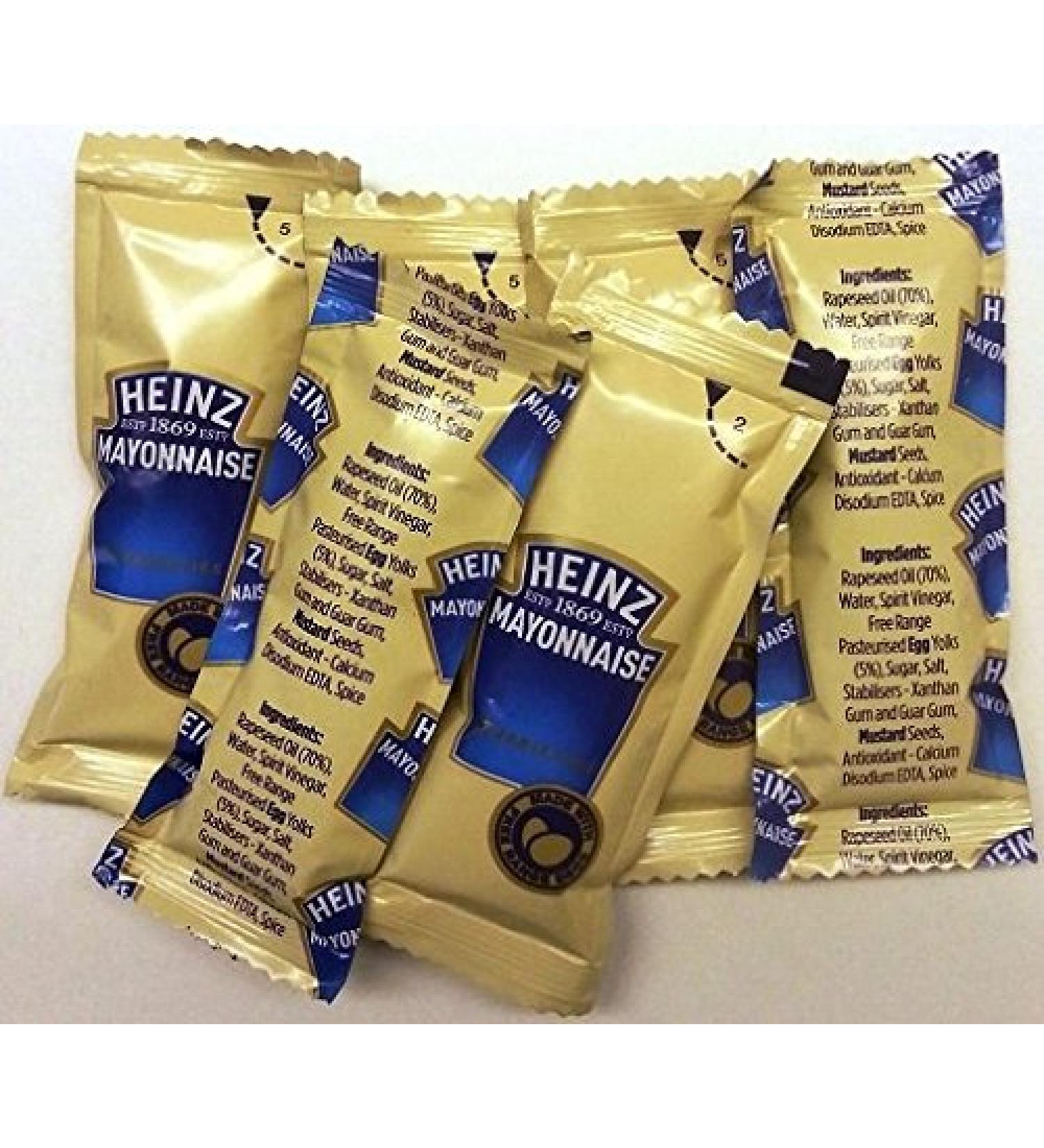 HEINZ Heinz Mayonnaise Pack of 100 individual 9.5g sachets