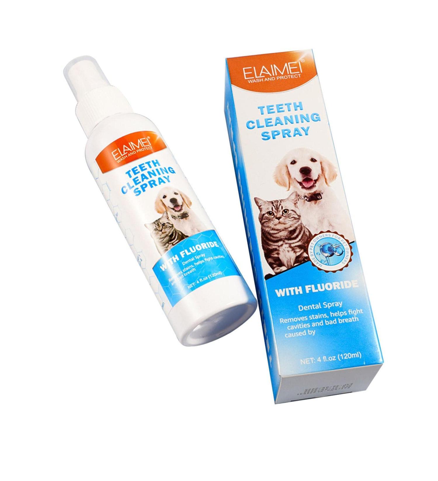 REMEK 5 Pcs Dog Teeth Cleaning Dental Spray for Dogs for Healthy Dog Teeth Dental Spray for Dogs for Healthy Dog Teeth Cleaning Dog Teeth 5 Pcs 120ml - Buy Online on GoSupps.com