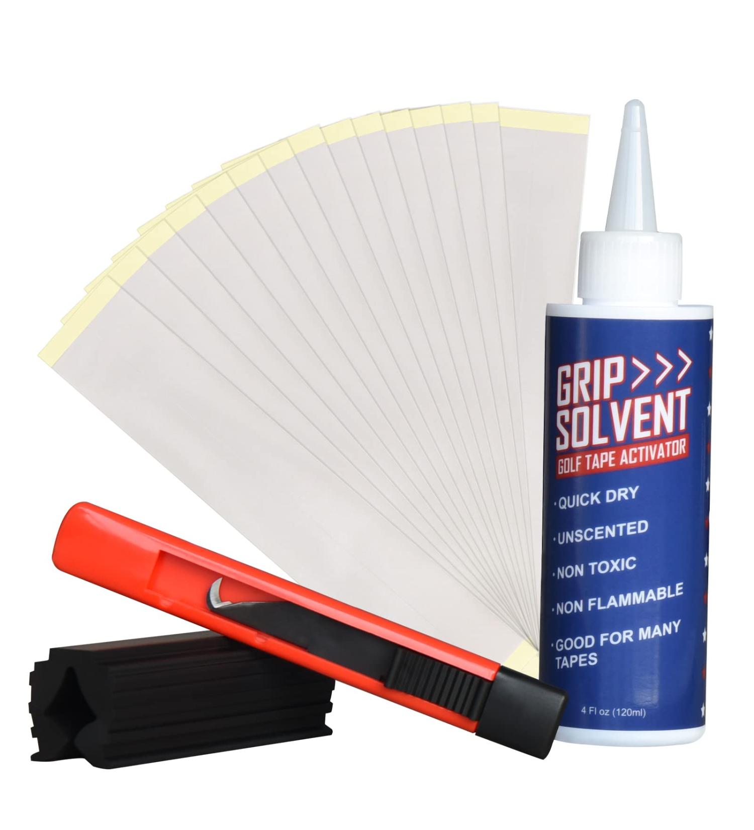 Complete Golf Regripping Kit with 15 Tapes, Vise Clamp, and Hook Blade - Ideal for Golf Clubs Shaft Repair and Upgrade - Buy Online on GoSupps.com