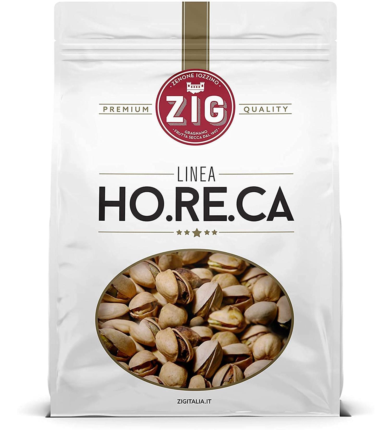 ZIG - HORECA - Salted and Grilled Pistachios Premium Jumbo Caliber USA California 1 kg - Buy Online on GoSupps.com