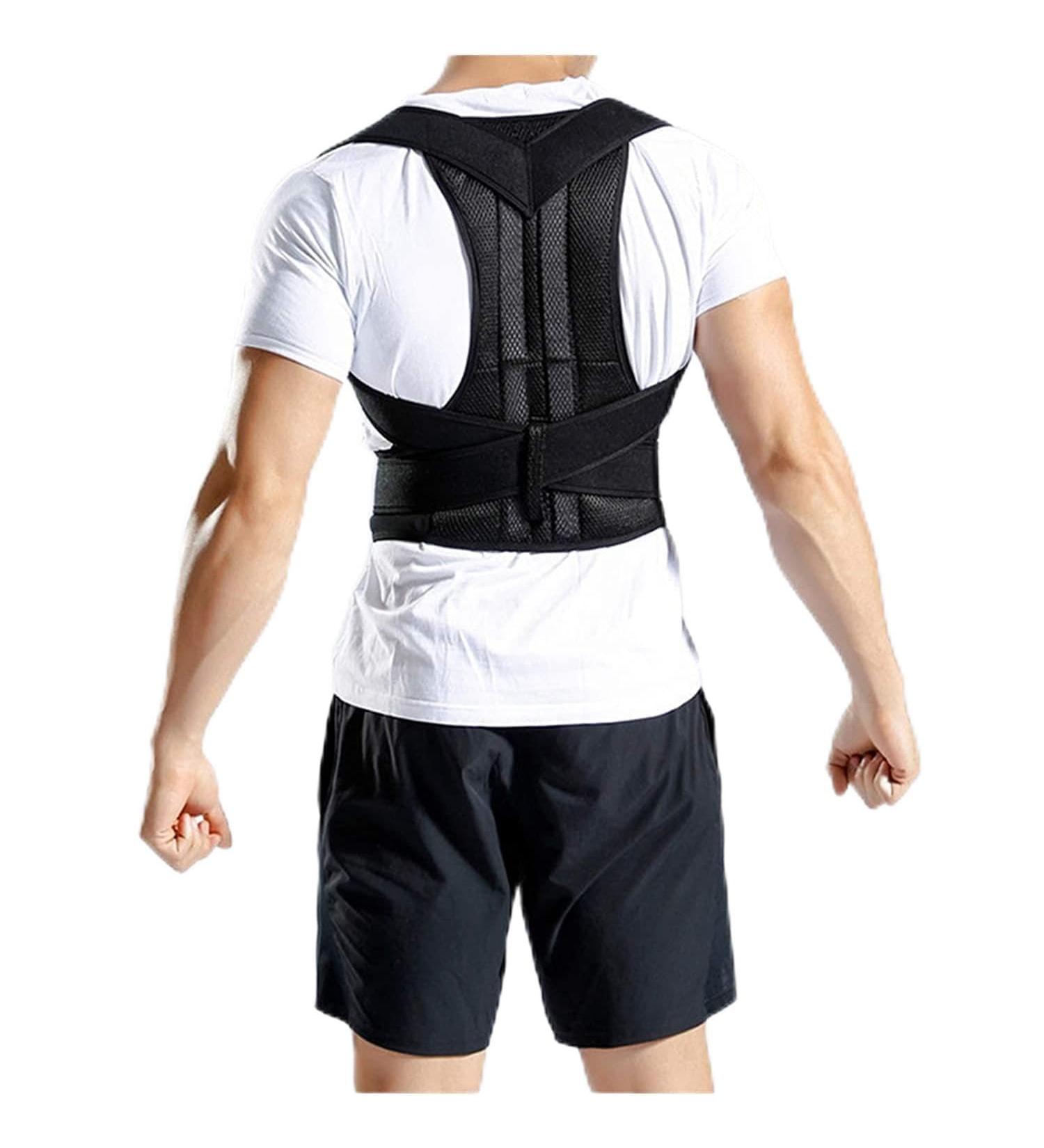 Adjustable Back Waist Position Posture Corrector Back Support Shoulder Lumbar Brace Back Belt Vest Corrector Unisex (Size : X-Large) Feito na China Full moon lofty ambition - Buy Online on GoSupps.com