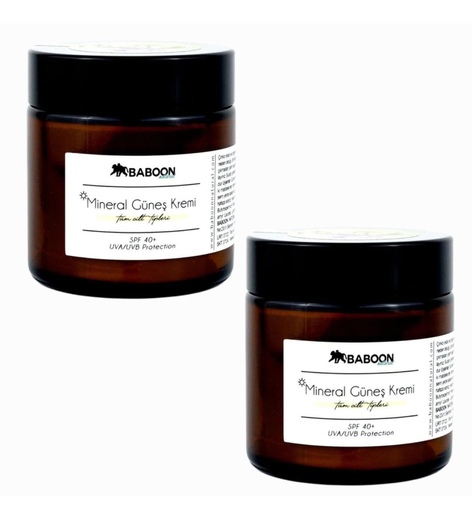 Natural Mineral Sunscreen Non Nano Zinc Oxide SPF 40+ 100 ml - Pack of 2