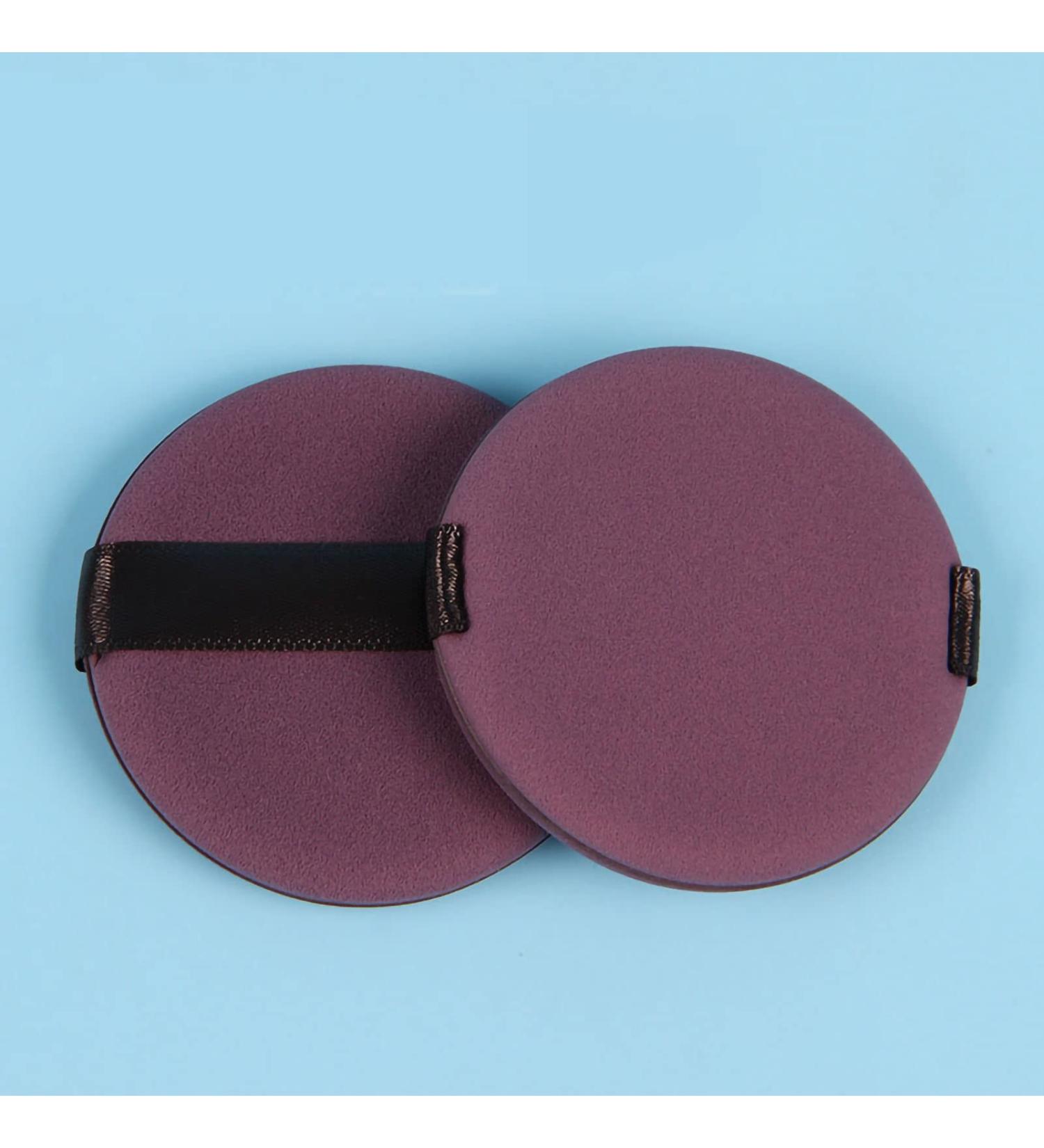 Verdant Touch Puff Sponge Dual Sided Powder Puff Dark Purple Round Wet Dry Makeup Tool Soft Cushion Puff Sponge for Cosmetic Powder 180mm Diameter