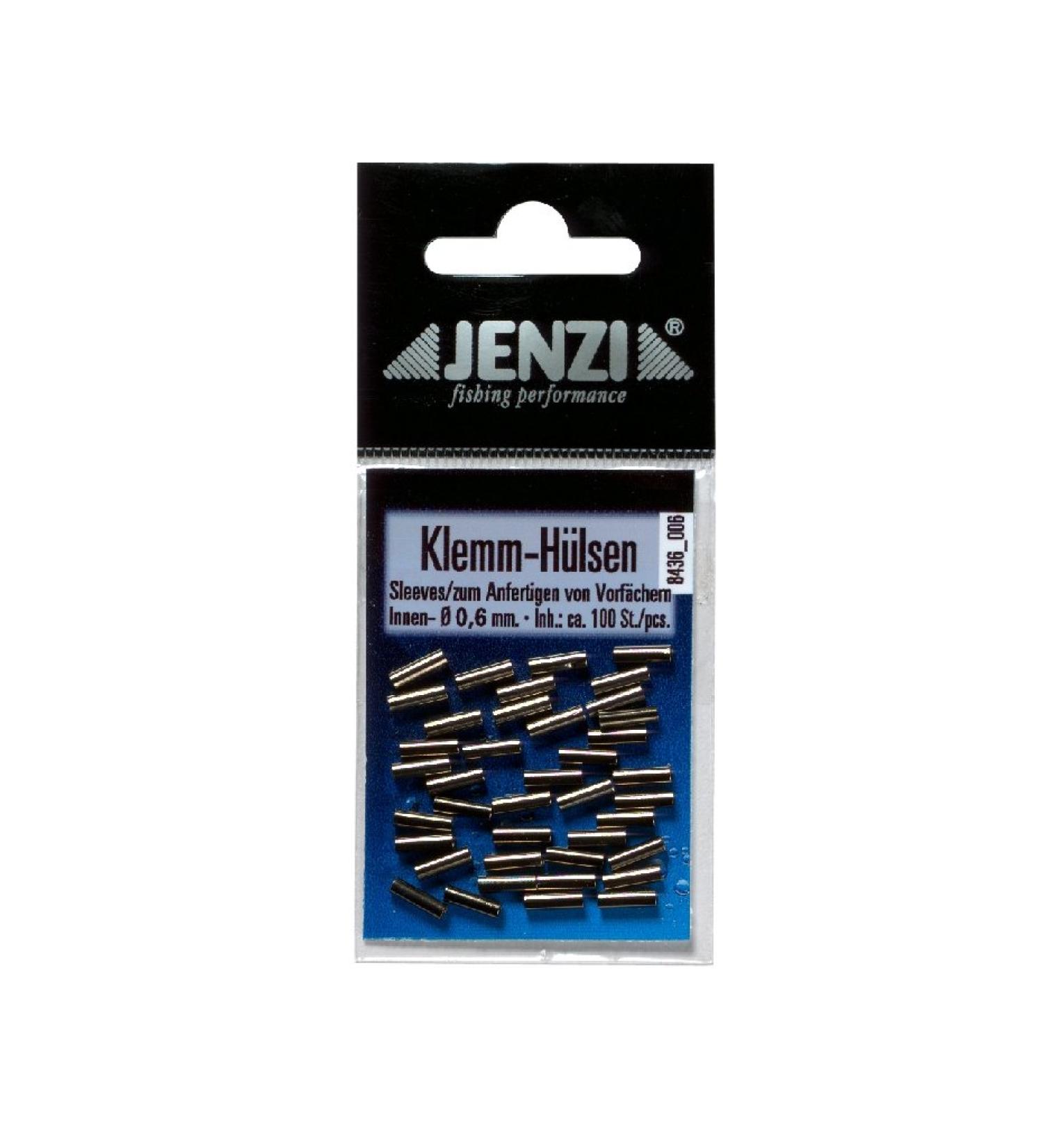 Jenzi crimping or clamping sleeves approx. 100 pieces 0.8 mm