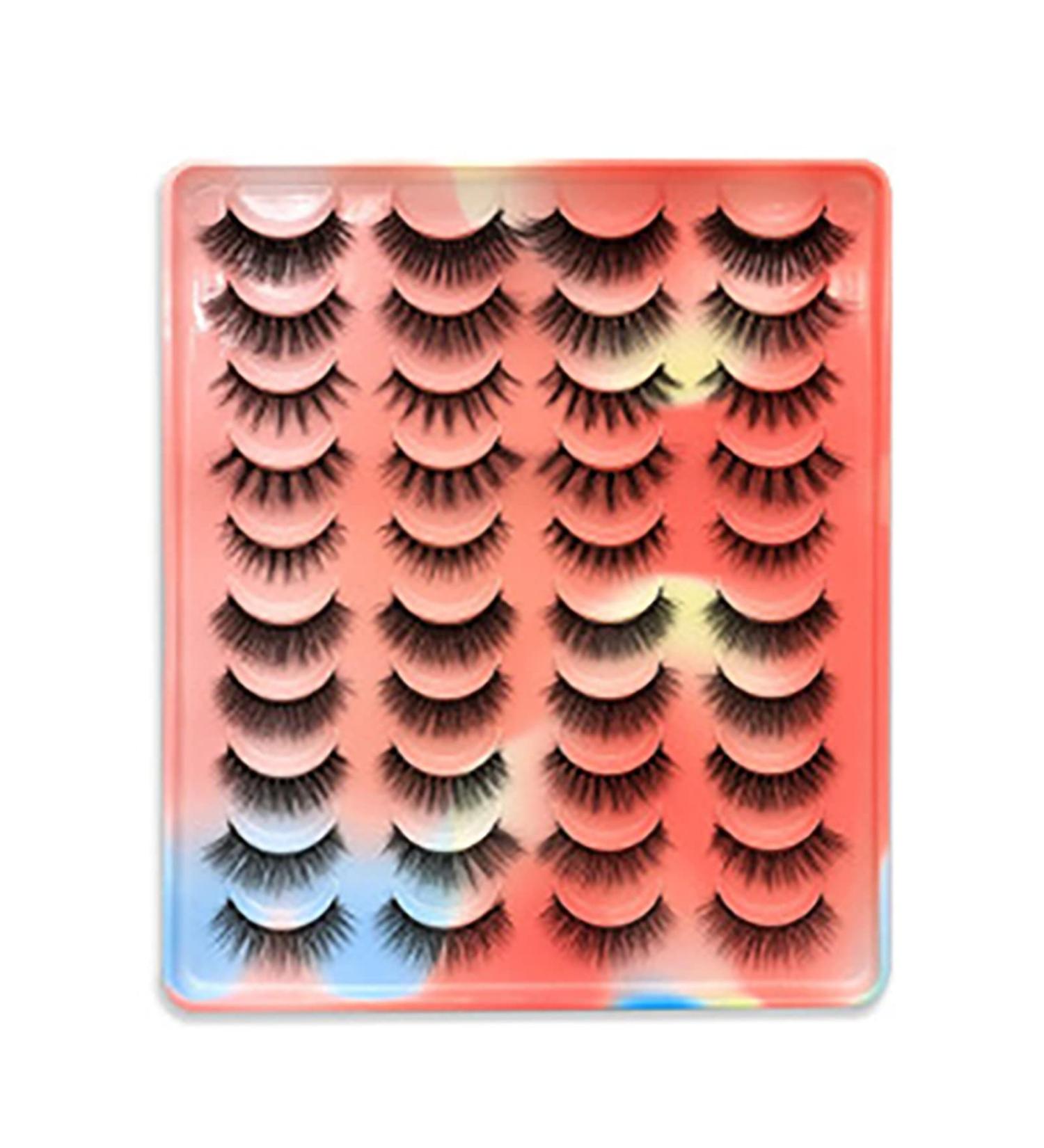Soft Lightweight 3D False Eyelashes Comfortable Long Lasting Faux Eyelashes with Wide Application for Daily Makeup Parties Stage - Buy Online on GoSupps.com