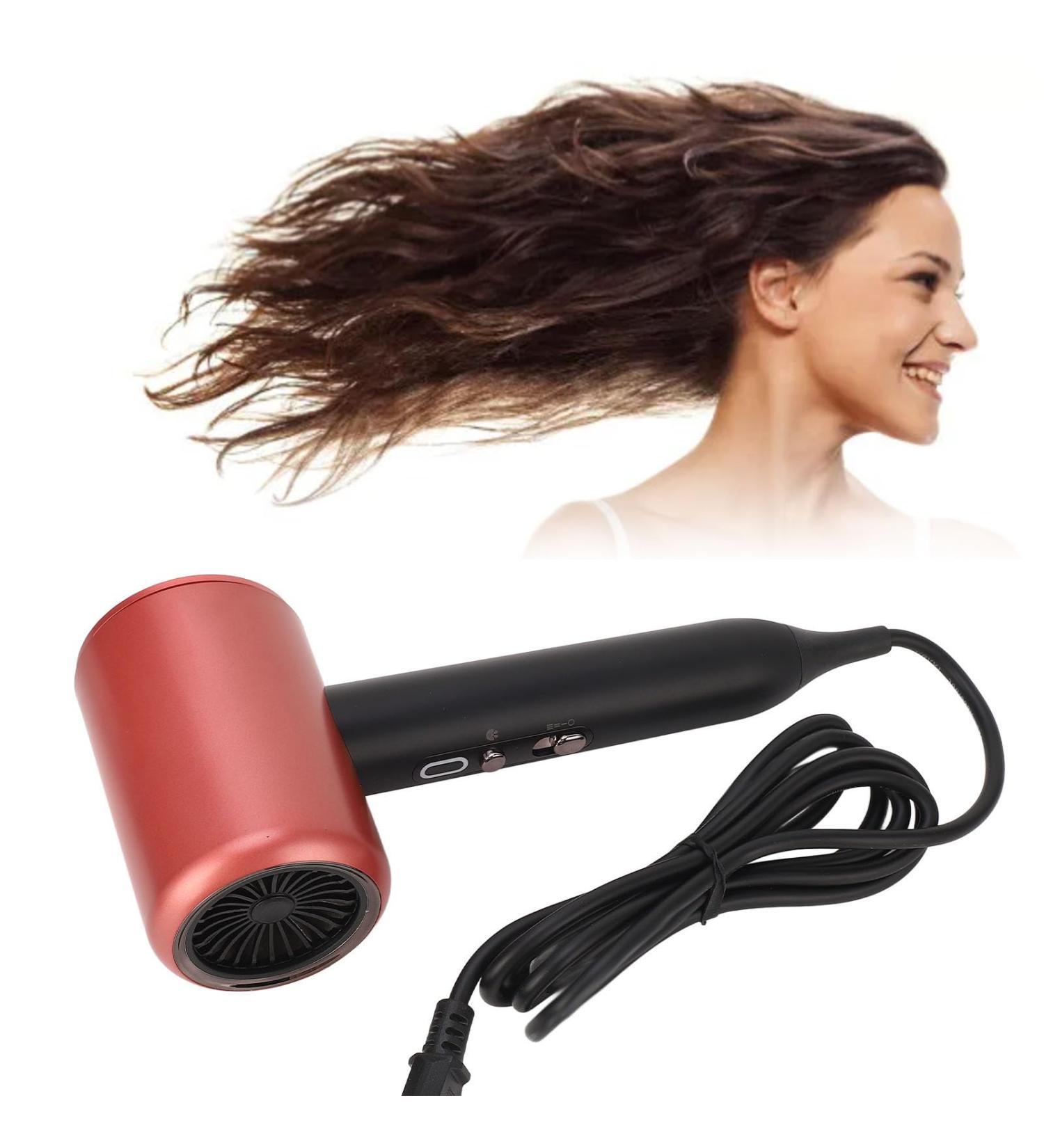 Professional Ionic Hair Dryer 1800W Fast Drying Low Noise with 2 Nozzles Hair Care & Repair Overheat Power Saving (US Plug 110V) - Buy Online on GoSupps.com