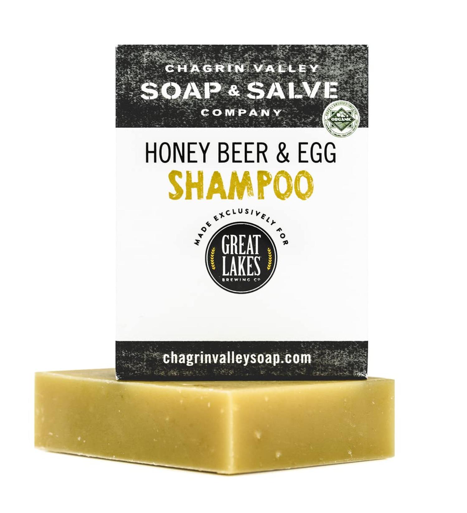 Organic Honey Beer & Egg Shampoo Bar - Chagrin Valley Soap & Salve | Natural Shampoo for Healthy Hair - International Shipping Available - Buy Online on GoSupps.com