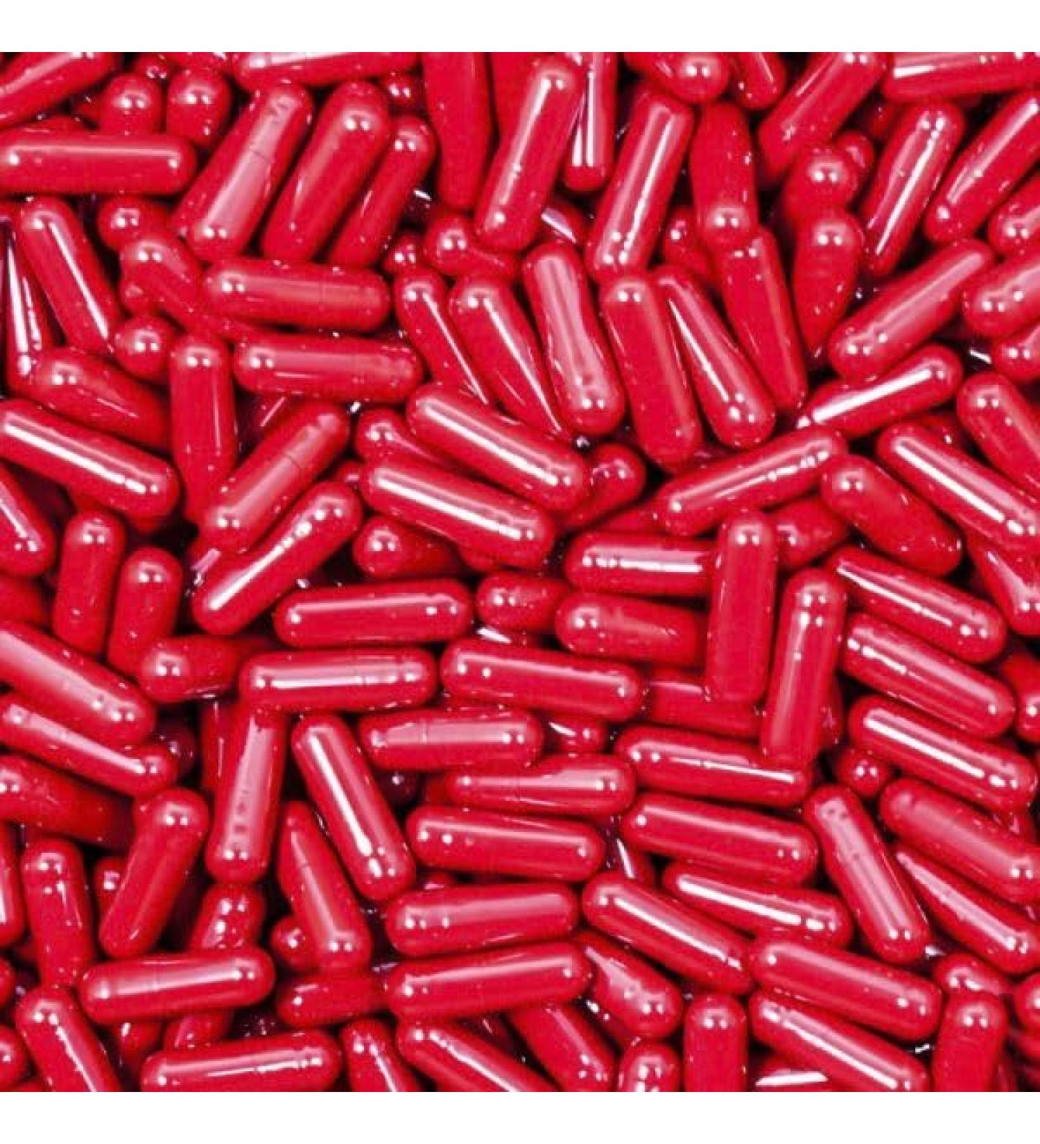 200 Size 1 Red Empty 2 Part Gelatin Capsules Gelatine Hard Pill Cases Self Fill - Buy Online on GoSupps.com