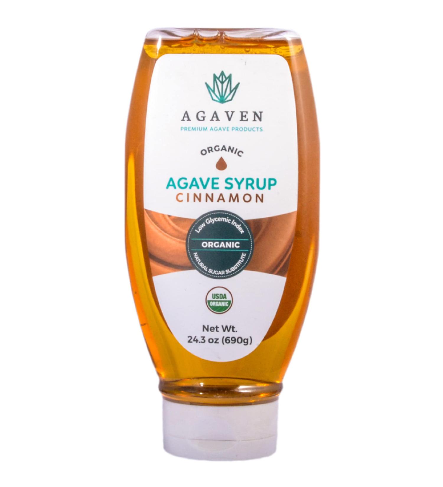 AGAVEN Cinnamon Spicy Vegan Syrup - 24.3 oz Natural Agave Nectar Sweetener - Buy Online on GoSupps.com