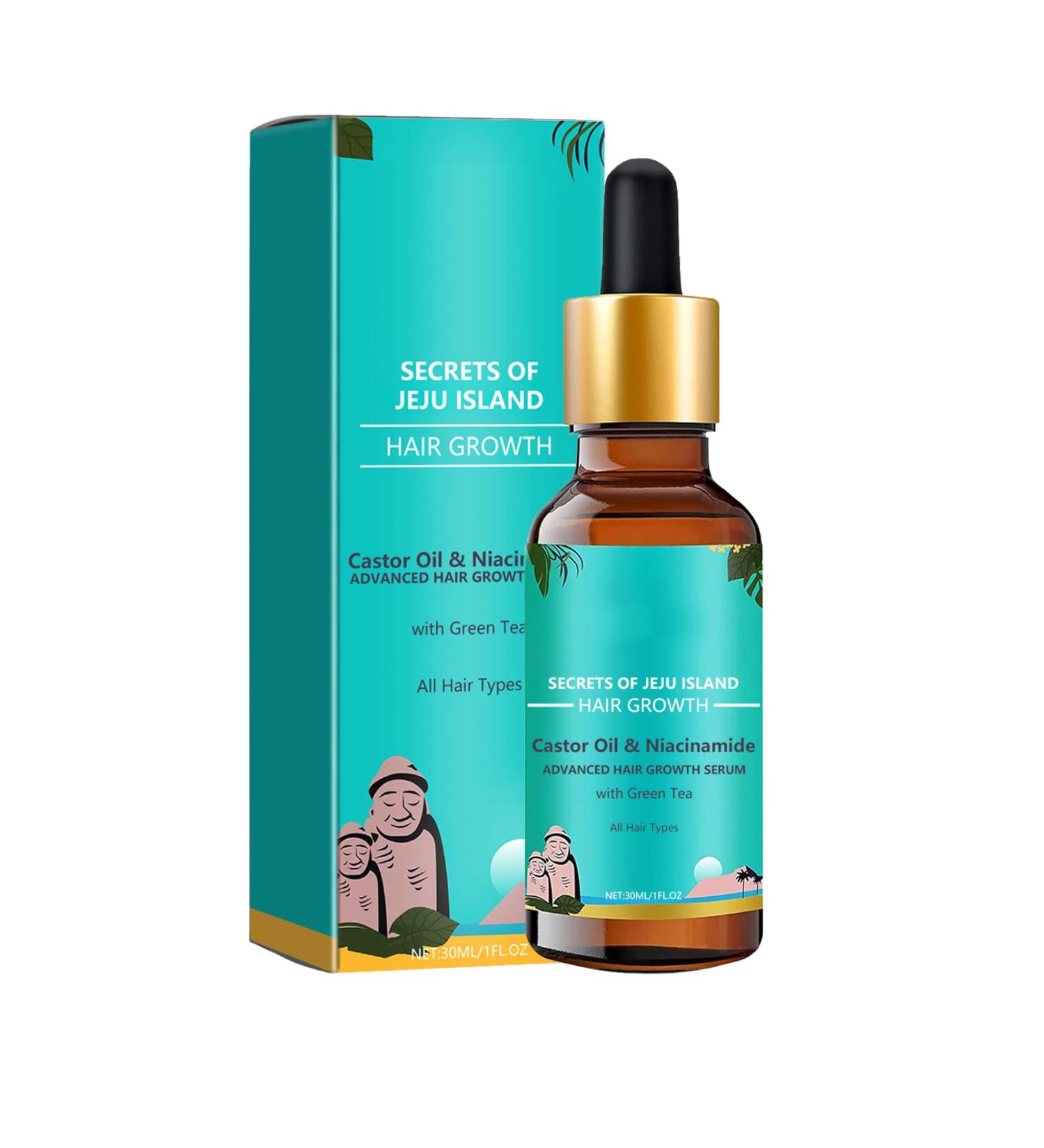Hair Growth Serum Organic Castor Oil Anti Hair Loss Hair Serum for Thinning Balding Thin Hair Fast Growth Strengthen Hair Roots for Men & Women Damaged Hair Repair - Buy Online on GoSupps.com