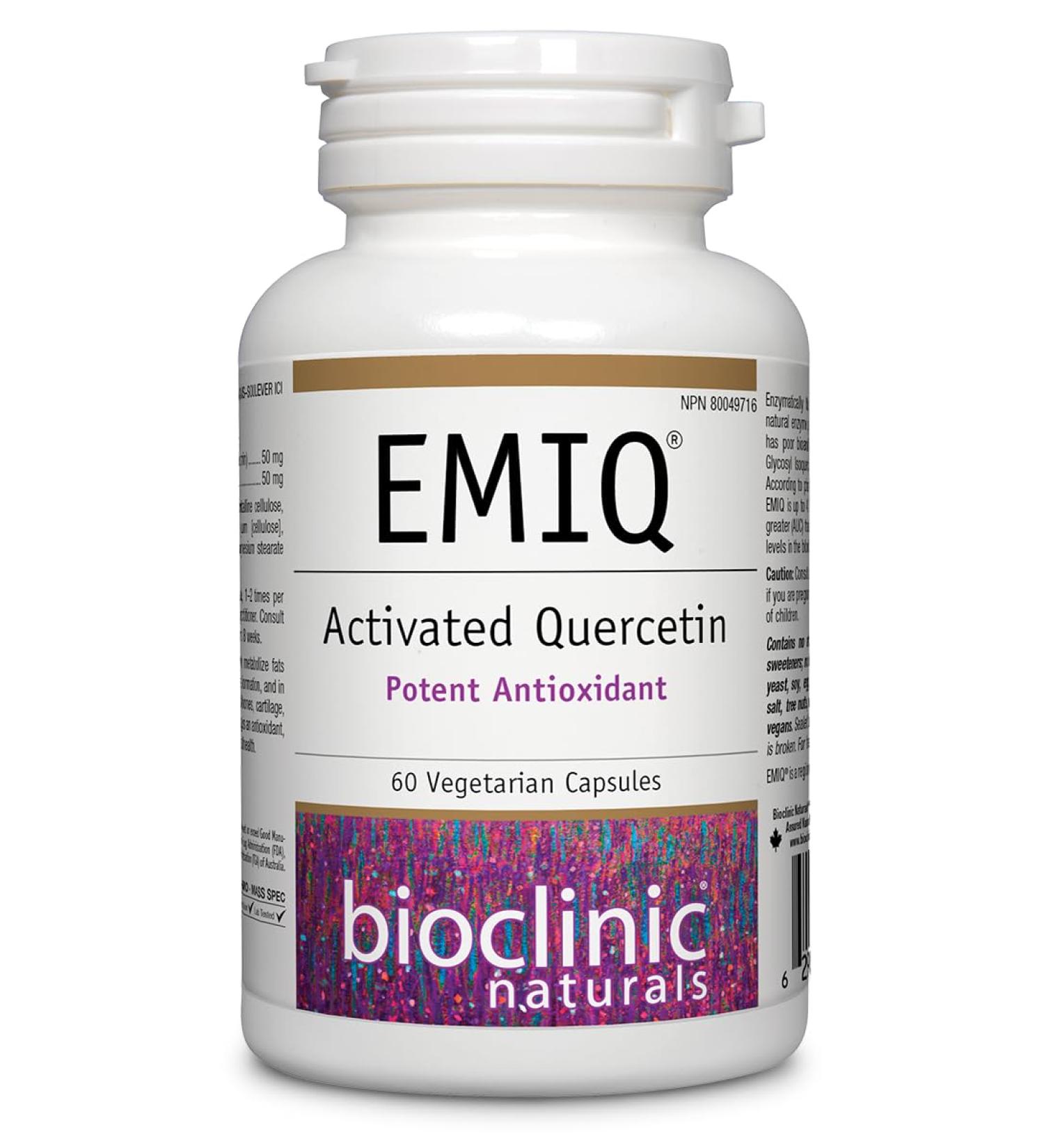 Bioclinic Naturals - EMIQ Activated Quercetin 60 vcaps - Buy Online on GoSupps.com