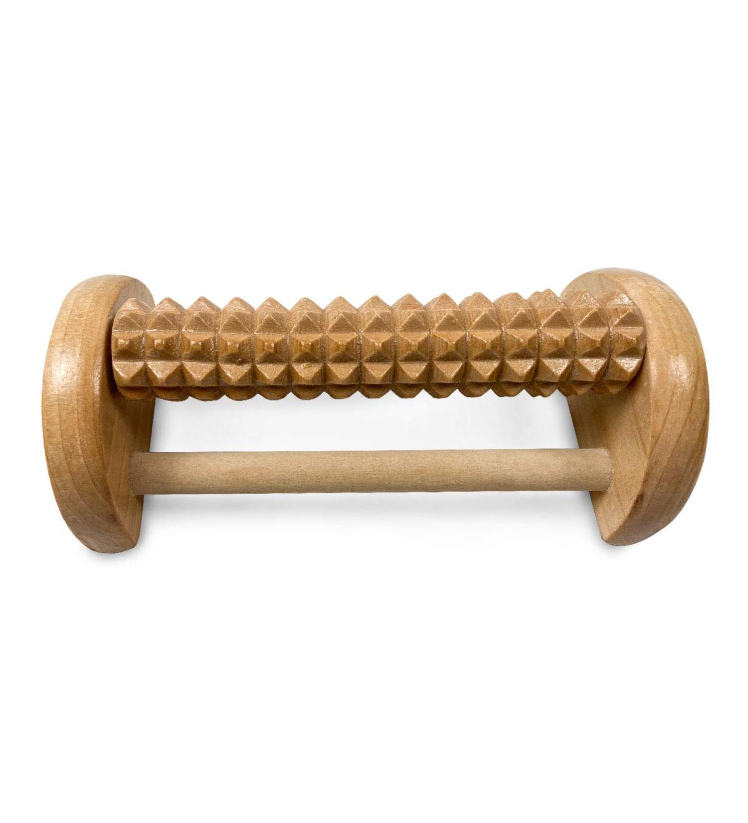 Denformy Wooden Foot Roller - Plantar Fasciitis Support for Foot Arch Pain & Muscle Soreness - Buy Online on GoSupps.com