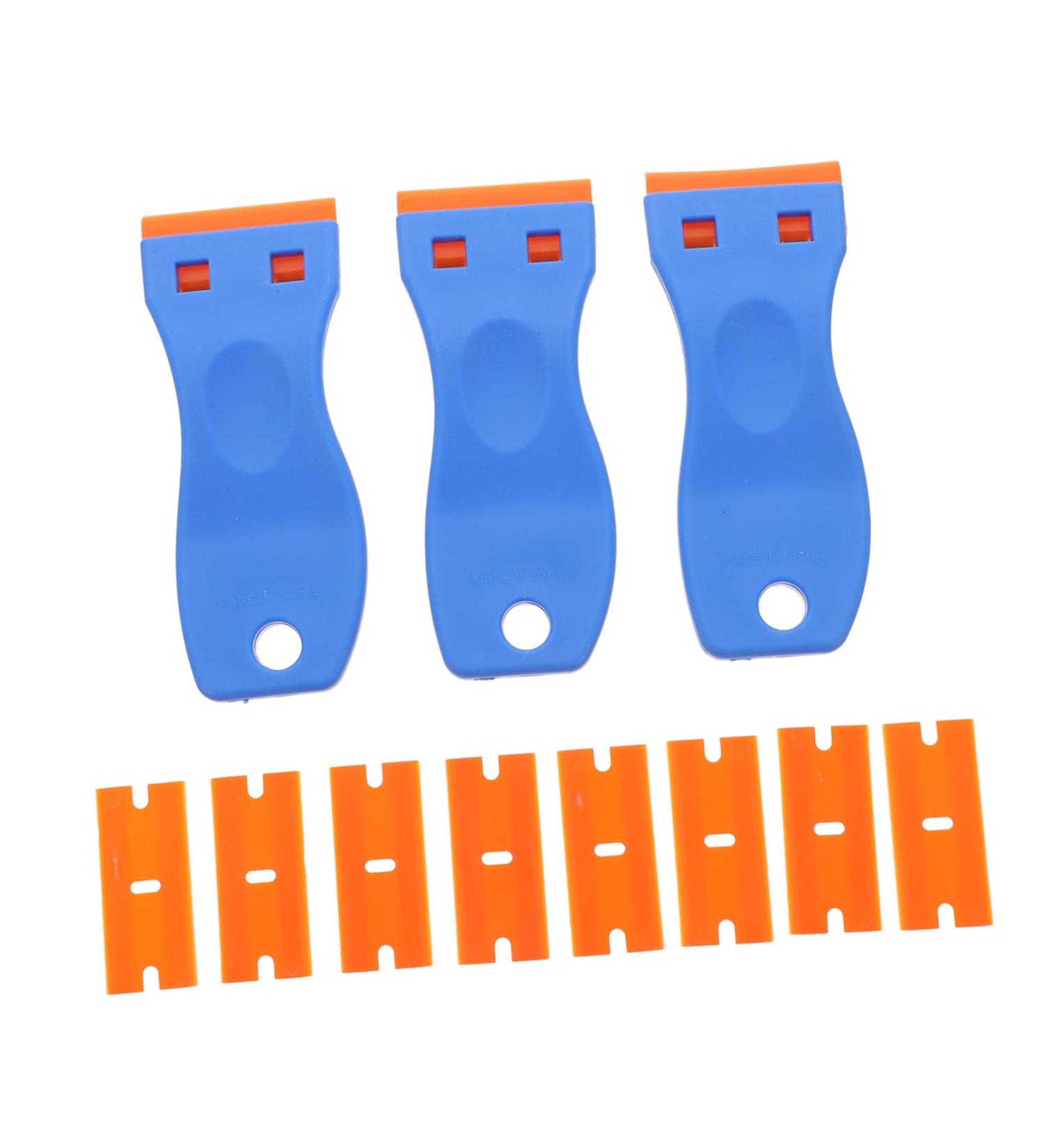 Doitool 3-Piece Car Window Razor Sticker Set - Durable Lacquer Plastic Scrubbing Stickers for Easy Car Cleaning - International Shipping Available - Buy Online on GoSupps.com