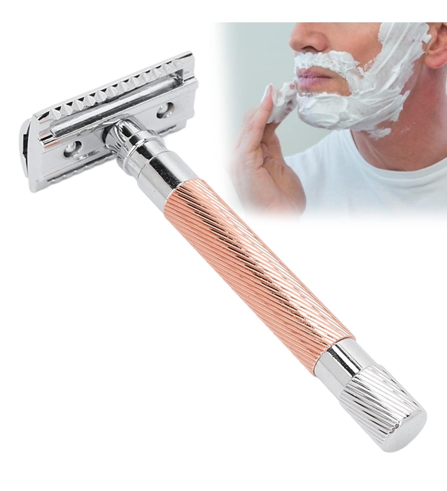 Sonew Double-Edged Manual Razor Holder - Zinc Alloy & Copper Long Handle | Best Men's Razor for a Smooth Shave - Buy Online on GoSupps.com